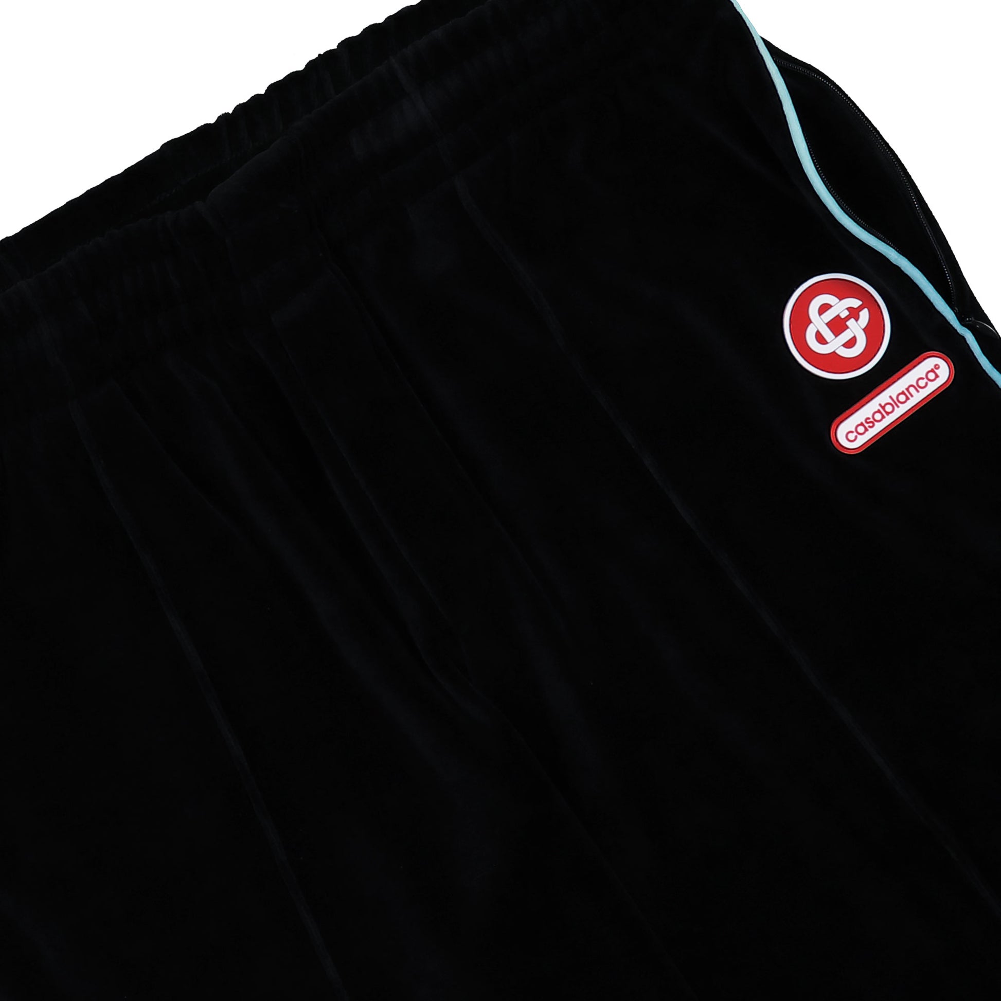 Casablanca Velour Track Pant Black Sweat & Track Pants M-AW25-JTR-300-01 Detail View 4 | GATE