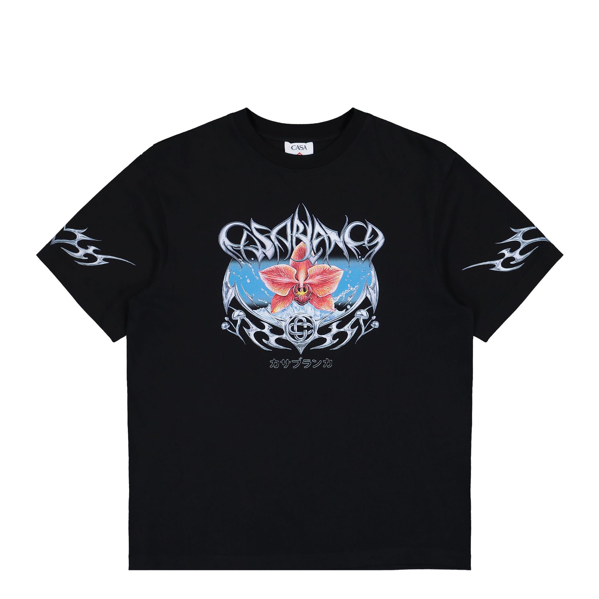 Casablanca Blades Printed Oversized T-Shirt Blades T-Shirts M-AW25-JTS-044-05 Detail View 1 | GATE