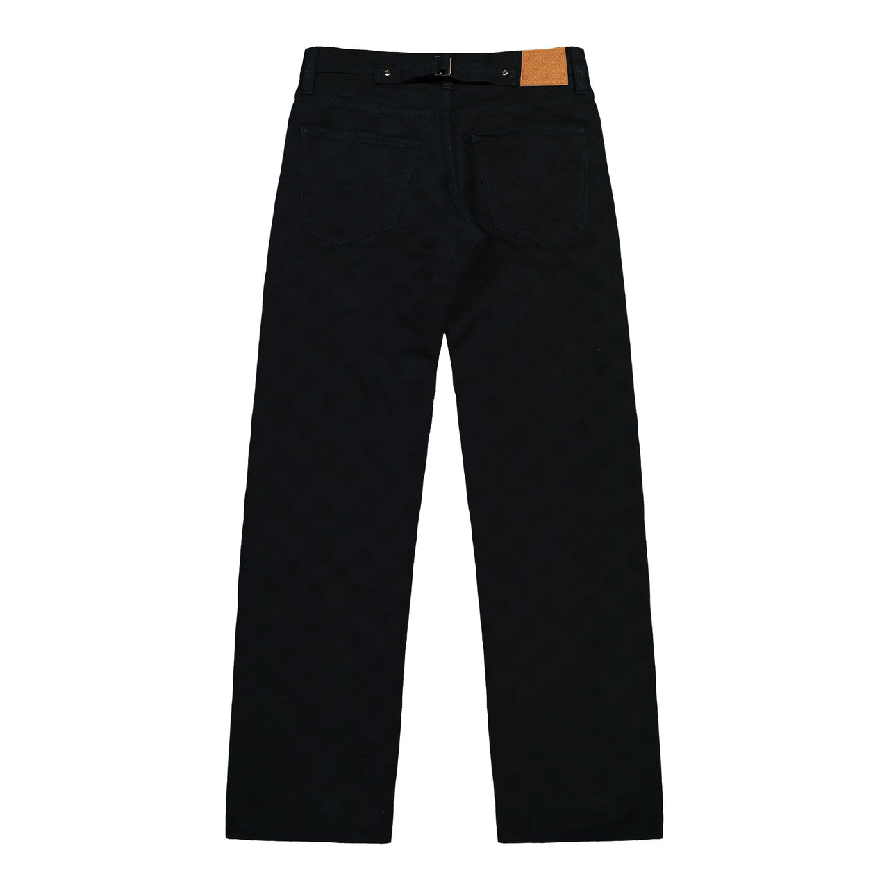 Casablanca Denim Monogram Straight Leg Jeans Black Denim M-AW25-TR-330-01 Detail View 1 | GATE