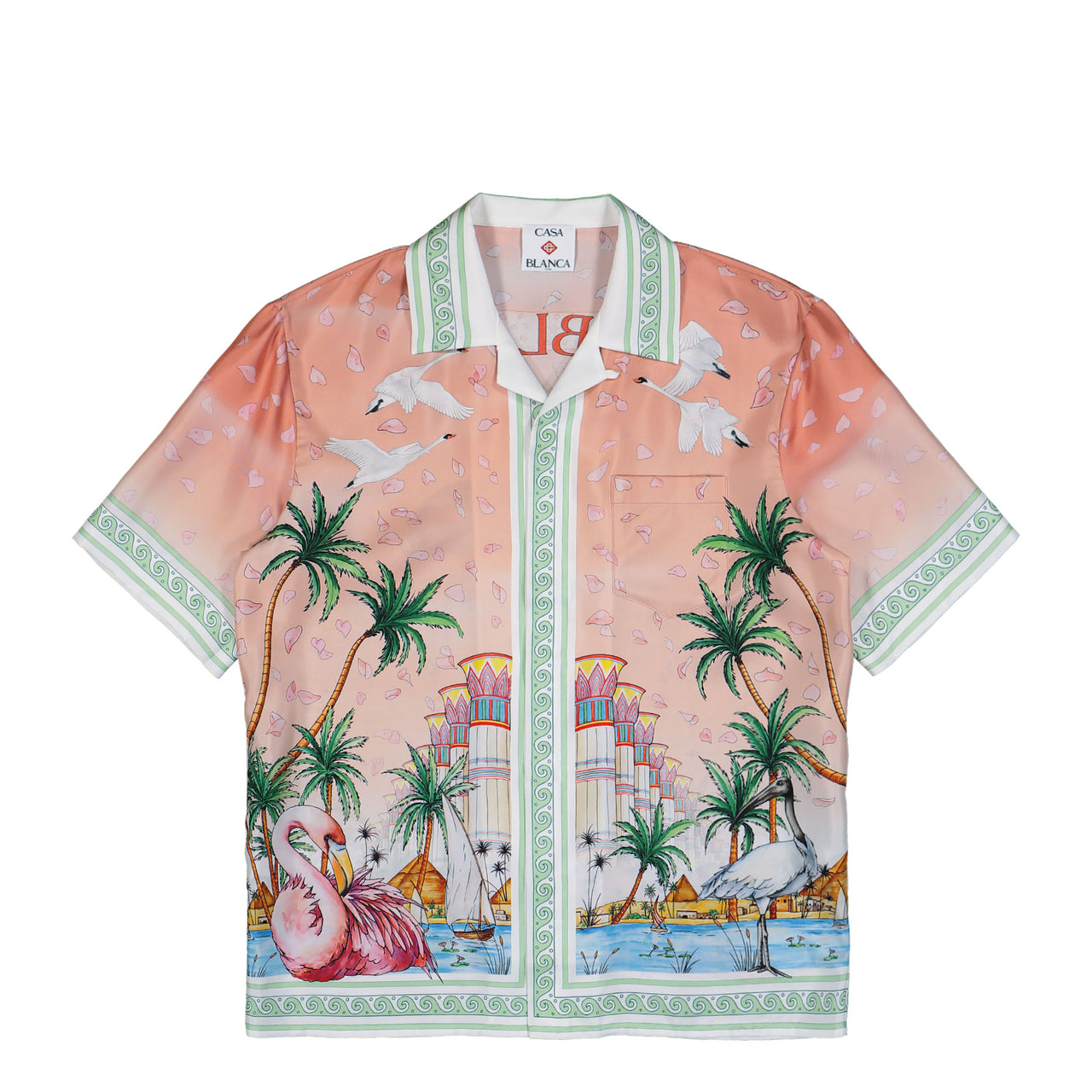 Casablanca Ethereal Cuban Collar SS Shirt Multicolor Shirts M-PF26-SH-003-06 Detail View 1 | GATE