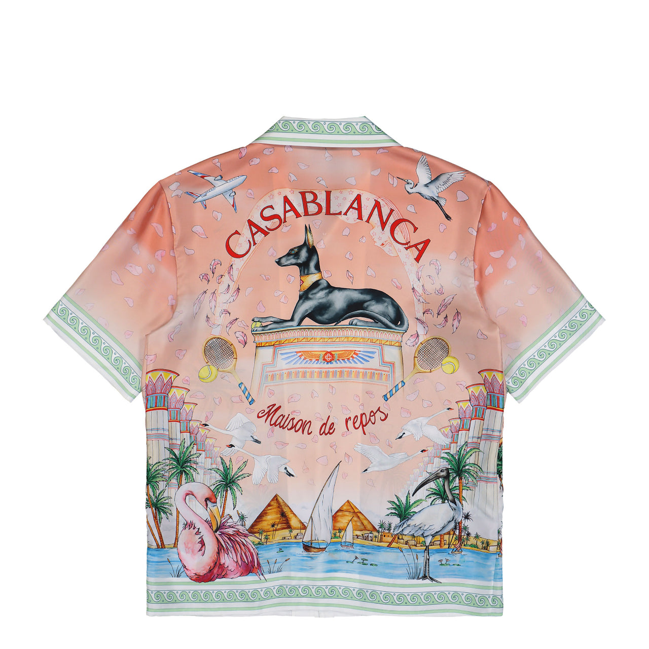 Casablanca Ethereal Cuban Collar SS Shirt Multicolor Shirts M-PF26-SH-003-06 Detail View 1 | GATE