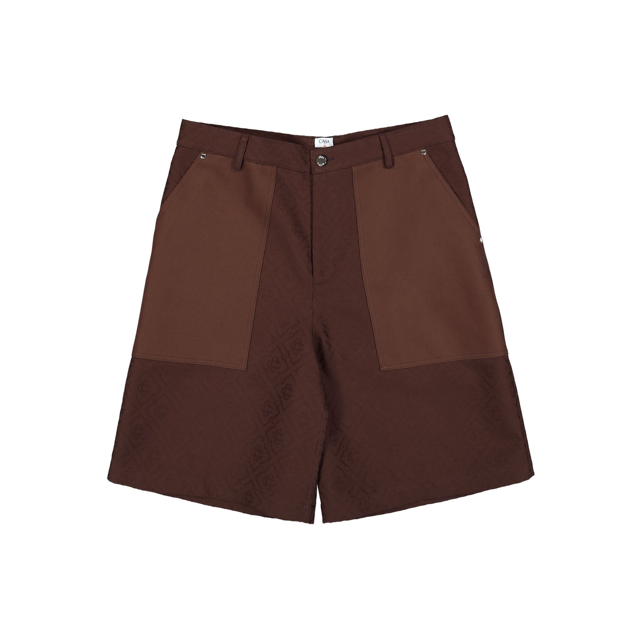 Casablanca Monogram Cargo Shorts Monogram Canvas Shorts M-PF26-TR-451-01 Detail View 1 | GATE