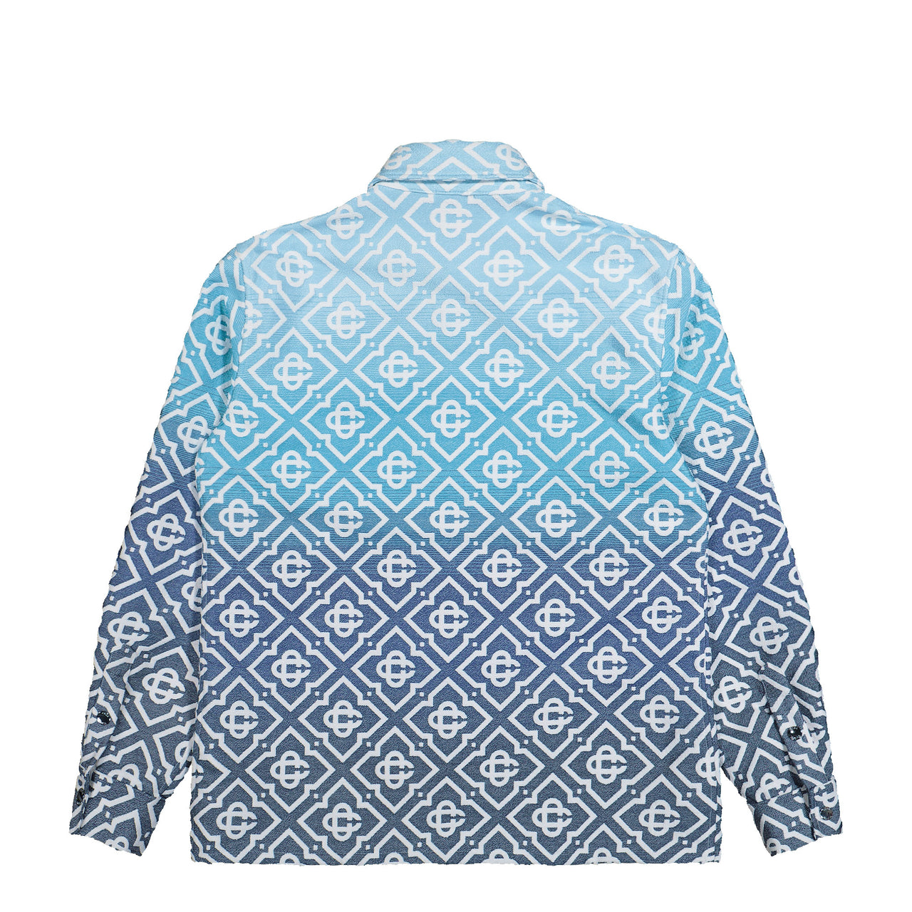 Casablanca Monogram Shacket Blue Jackets M-SP26-JK-449-01 Detail View 1 | GATE