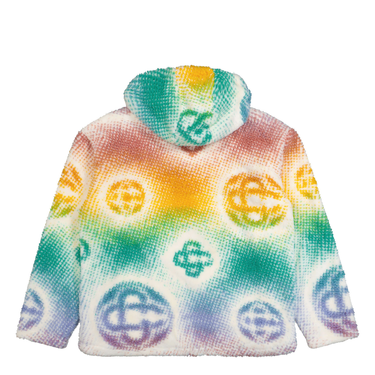 Casablanca Halftone Monogram Fleece Jacket Multicolor Jackets M-SP26-JK-483-01 Detail View 1 | GATE