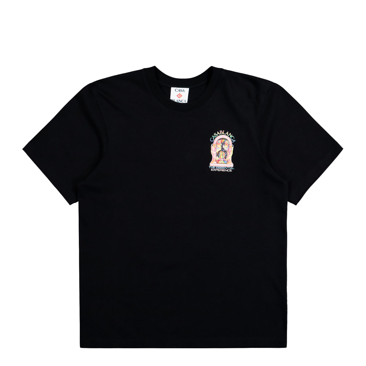 Casablanca The Essential Experience L'Arche Classic T-Shirt Black / Multicolor T-Shirts M-SP26-JTS-001-17 Detail View 1 | GATE
