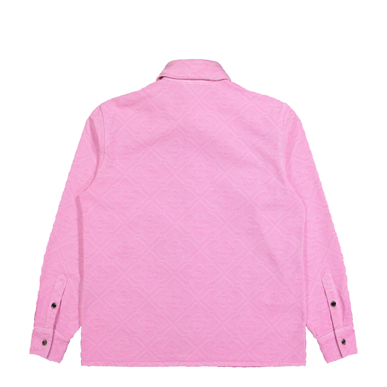 Casablanca Laser Monogram Oversized Denim Shirt Pink Laser Shirts M-SP26-SH-260-01 Detail View 1 | GATE
