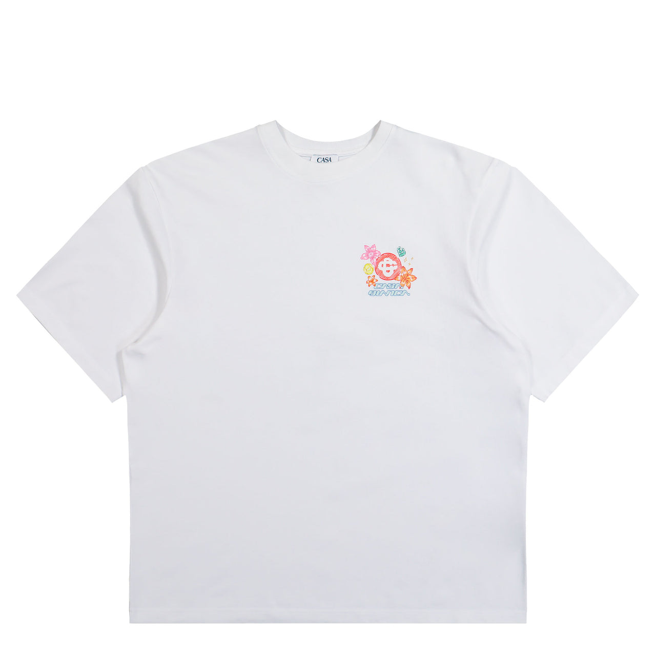 Casablanca Collage D'Icones Graphiques Oversized T-Shirt Collage D'Icones Graphiques T-Shirts M-SS26-JTS-044-13 Detail View 1 | GATE