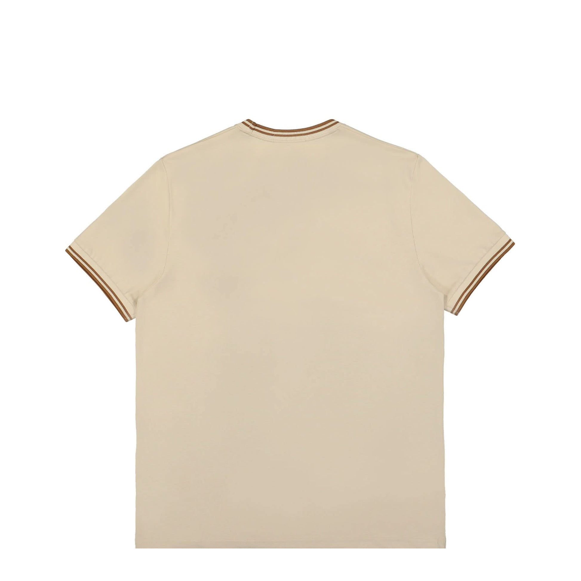 Fred Perry Twin Tipped T-Shirt Beige Detail view 2 | Gate