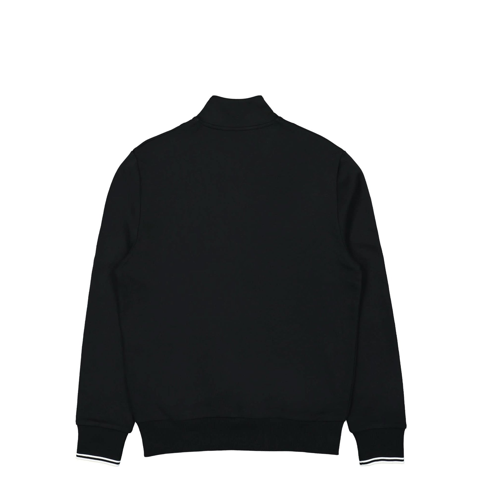 Fred Perry Half Zip Sweatshirt Black Detail view 2 | Gate