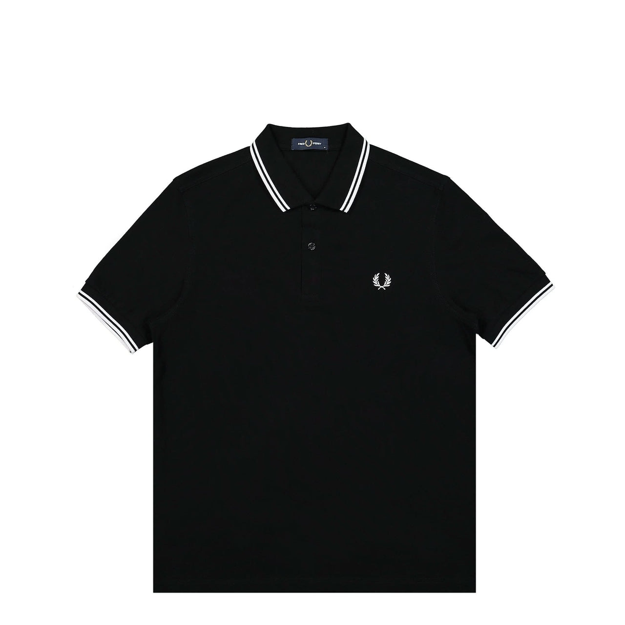 Fred Perry Twin Tipped Fred Perry Shirt Black Detail view 1 | Gate