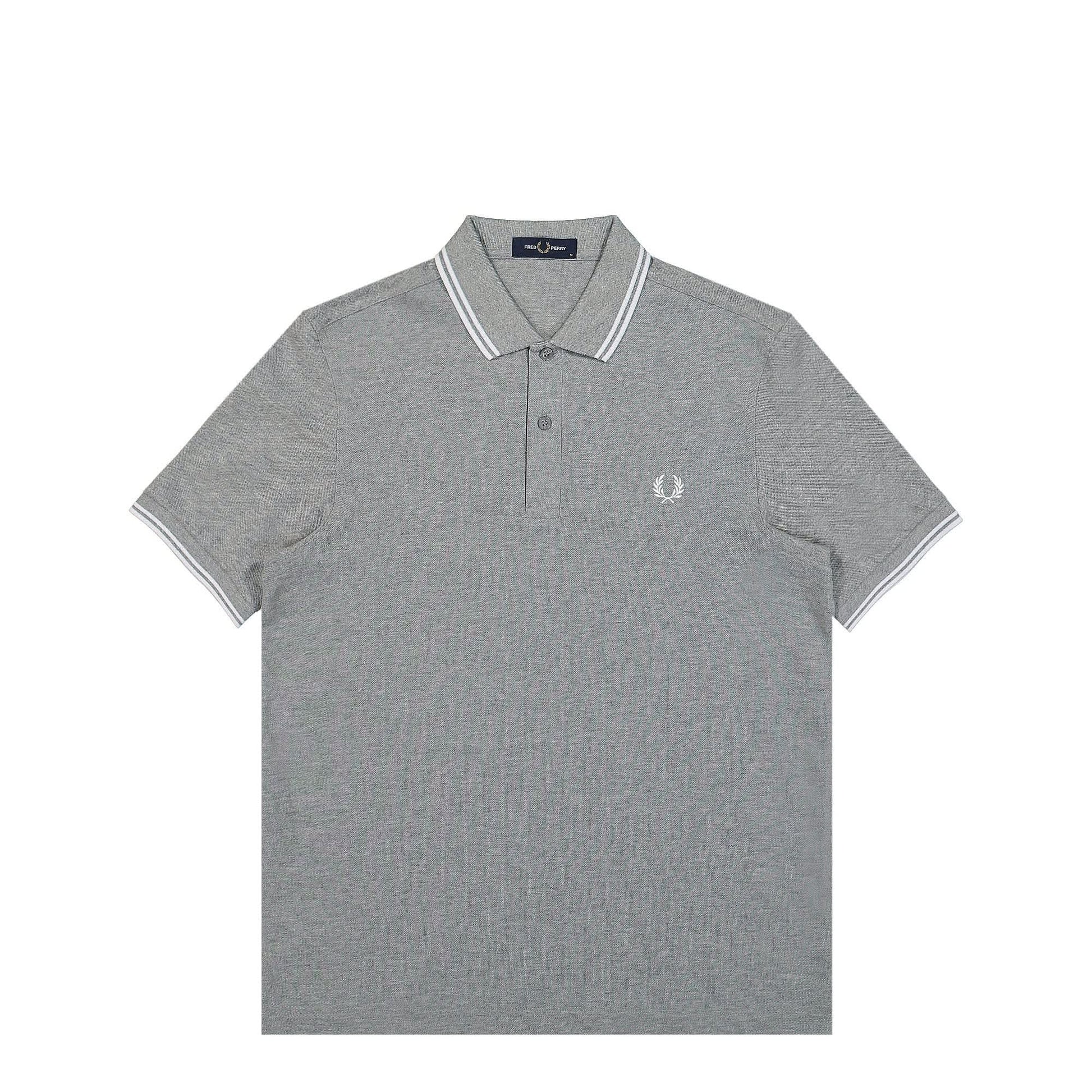 Fred Perry Twin Tipped Fred Perry Shirt Grey Detail view 1 | Gate
