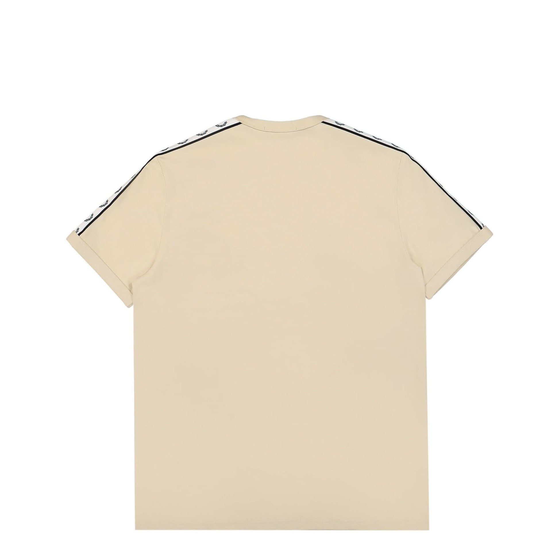 Fred Perry Taped Ringer T-Shirt Beige Detail view 2 | Gate