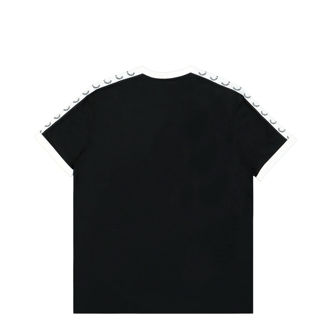 Fred Perry Taped Ringer T-Shirt Black Detail view 1 | Gate