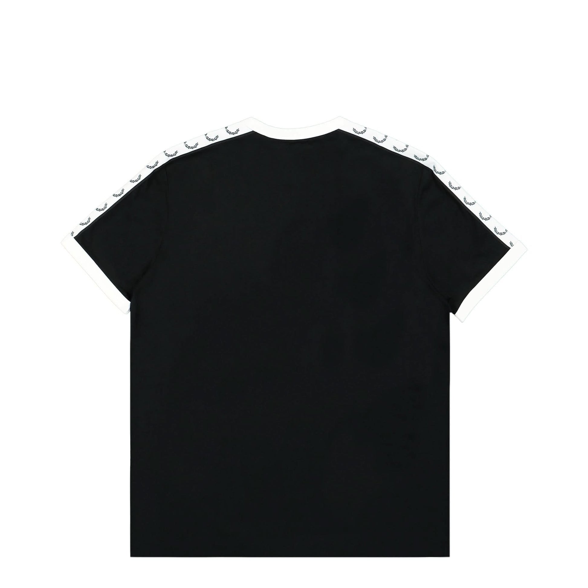 Fred Perry Taped Ringer T-Shirt Black Detail view 2 | Gate