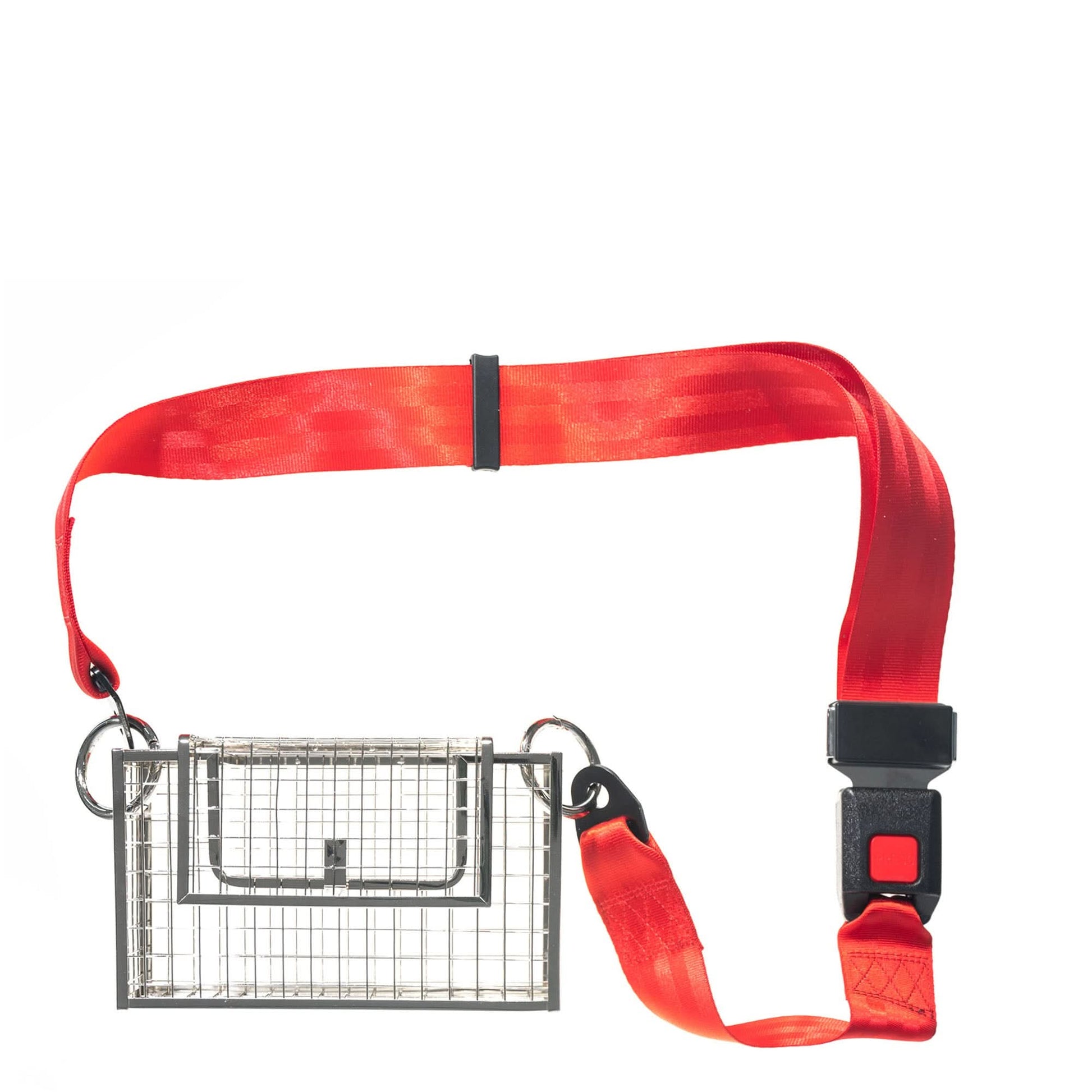 Martine Ali Seatbelt Chapter Bag V2 Red,Silver Detail view 1 | Gate