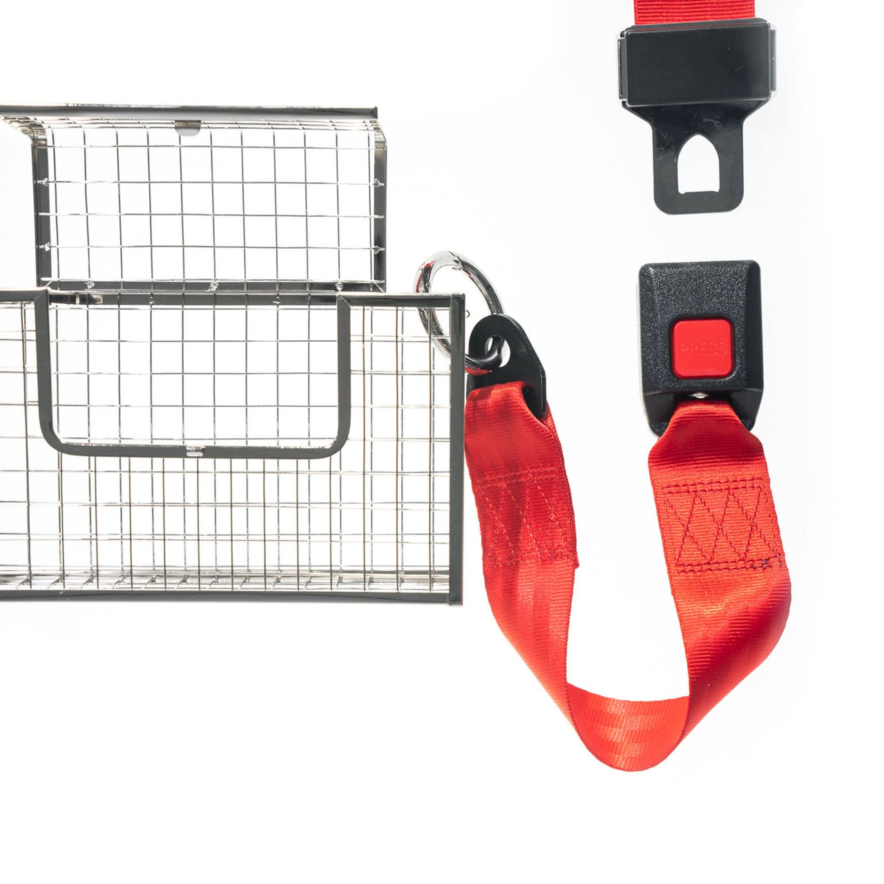 Martine Ali Seatbelt Chapter Bag V2 Red,Silver Detail view 1 | Gate