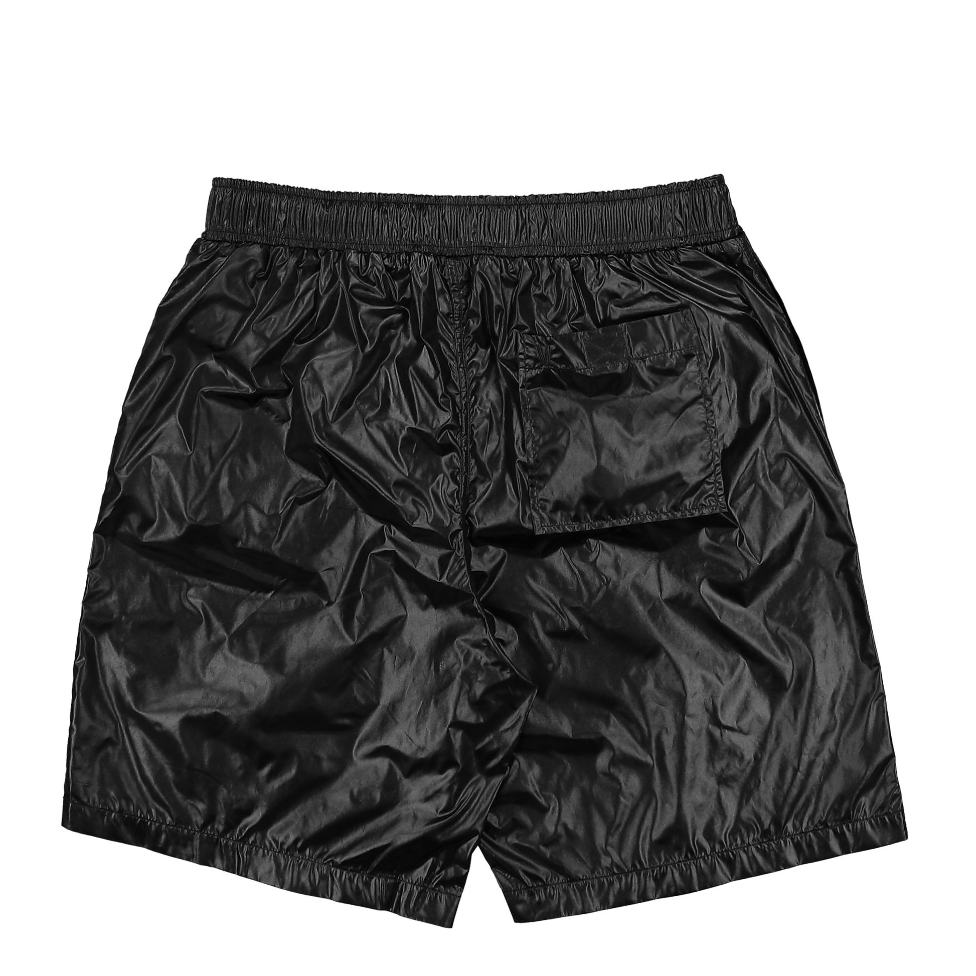 VETEMENTS Oval Logo Swimshorts Black Detail view 3 | Gate