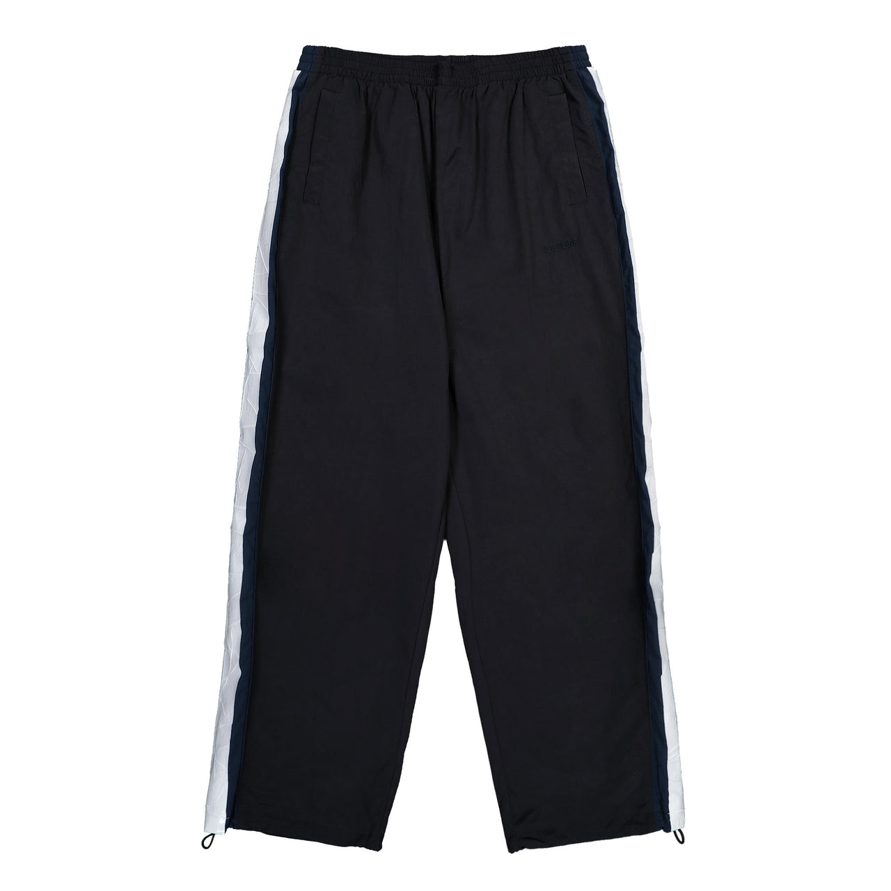 VETEMENTS Taped Tracksuit Pants Black / Blue Sweat & Track Pants ME76GP126B Detail View 1 | GATE