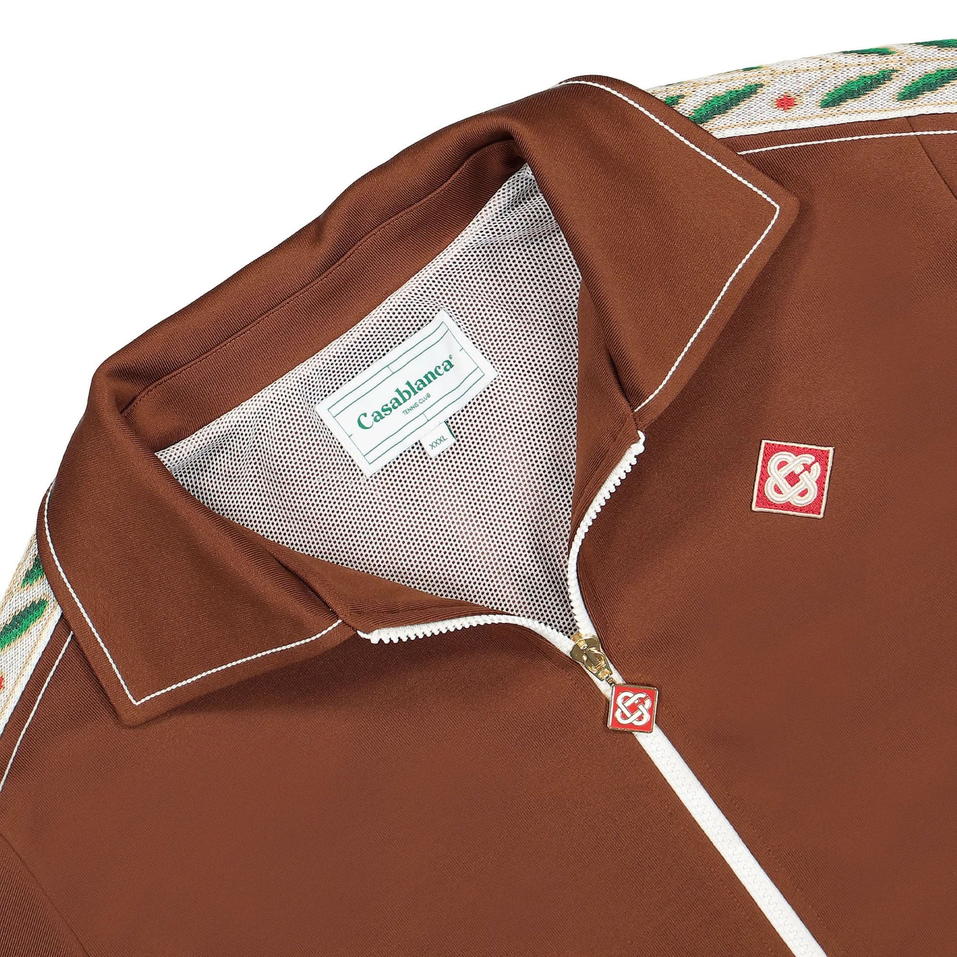 Casablanca Laurel Track Top Brown Detail view 3 | Gate