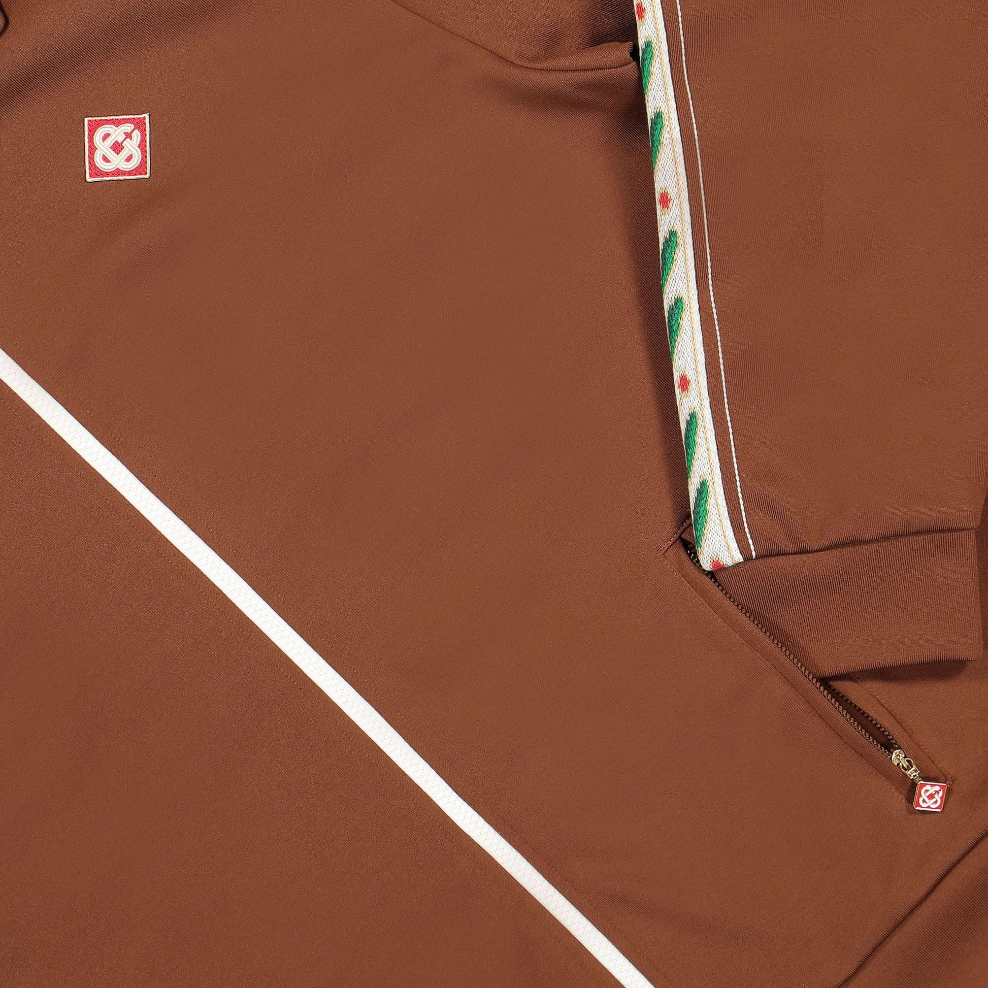 Casablanca Laurel Track Top Brown Detail view 4 | Gate