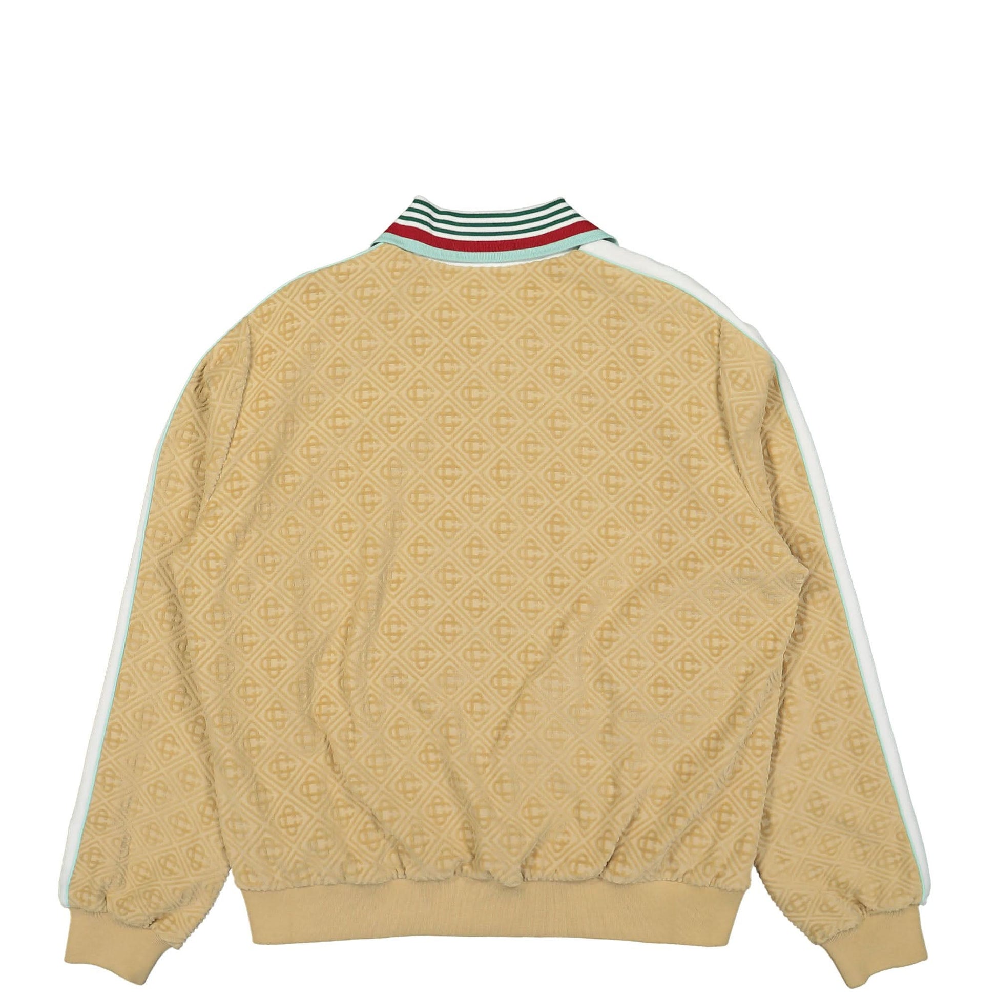 Casablanca Monogram Velour Shacket Beige Detail view 2 | Gate