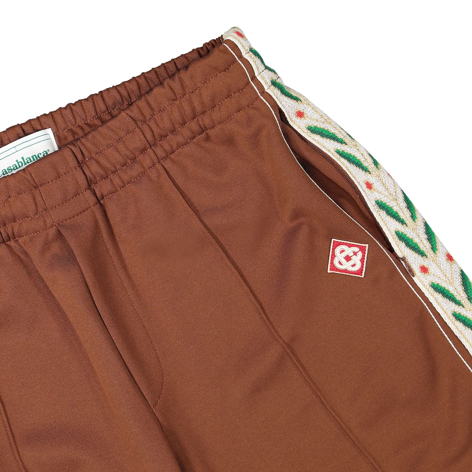 Casablanca Laurel Track Pant Brown Detail view 4 | Gate