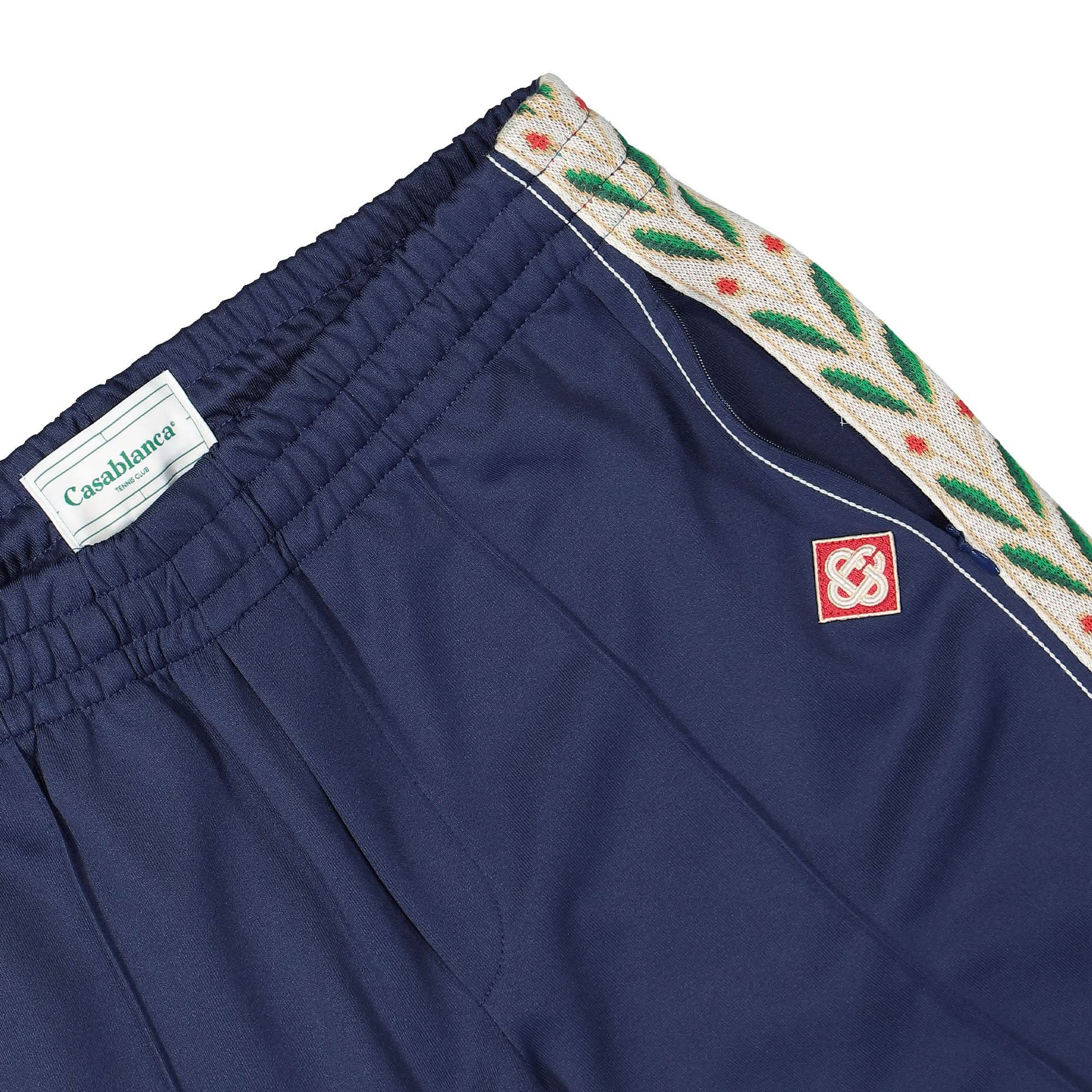 Casablanca Laurel Track Pant Blue Detail view 4 | Gate