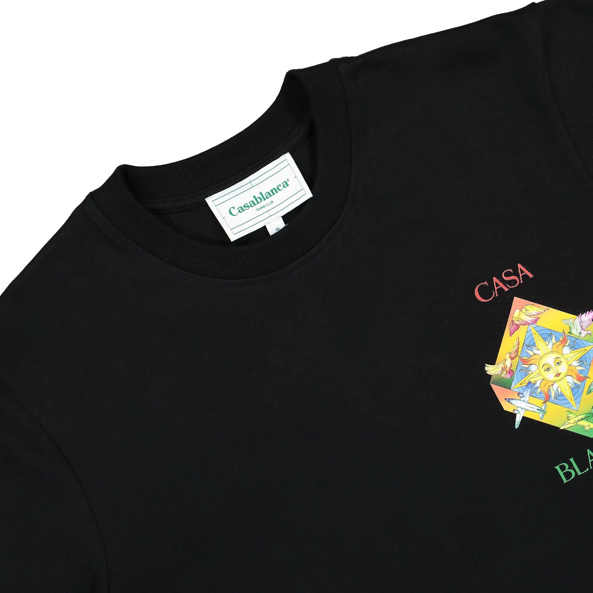 Casablanca Le Elements Printed T-Shirt Black Detail view 3 | Gate