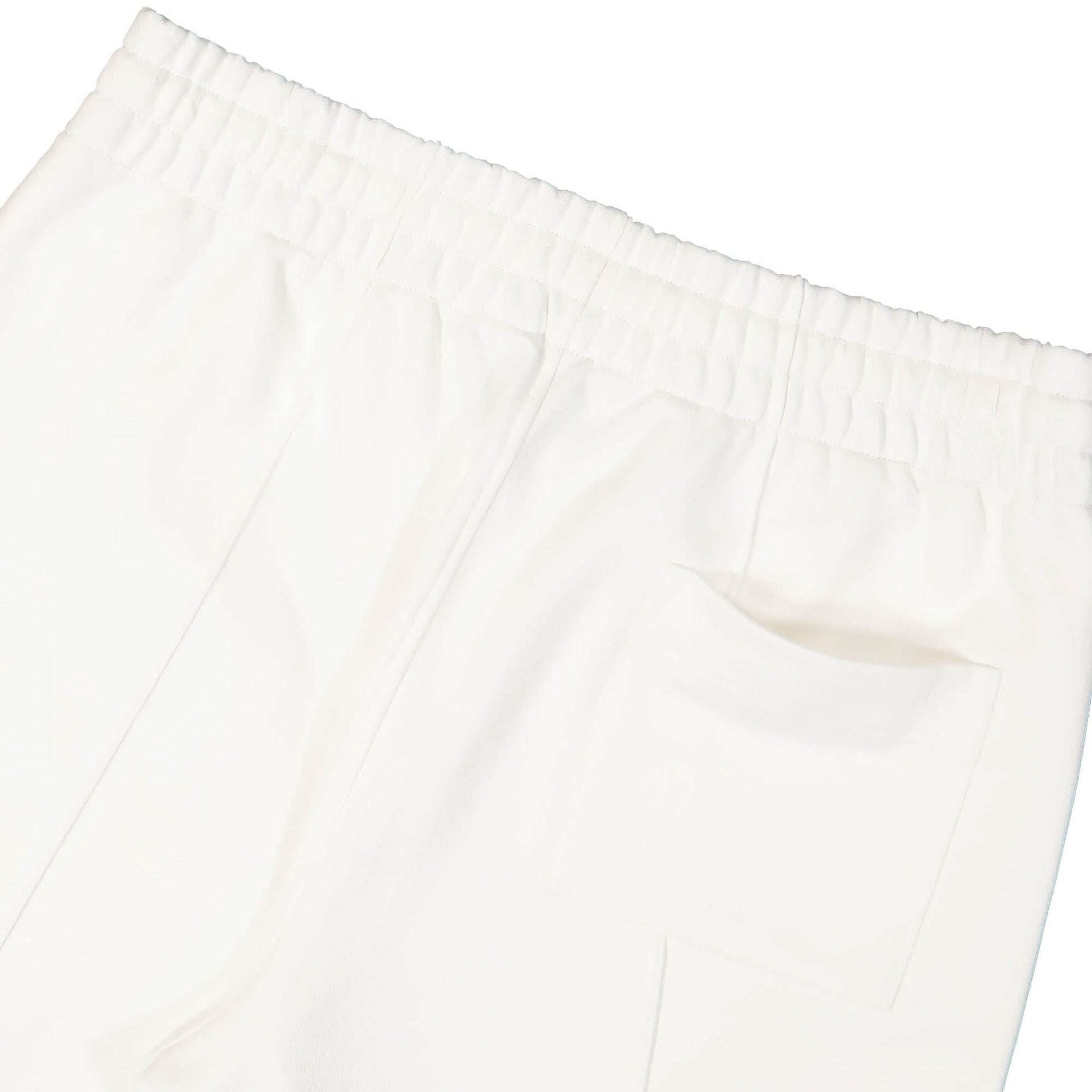 Casablanca Diamond Logo Embroidered Patch Pintuck Jogger White Detail view 5 | Gate
