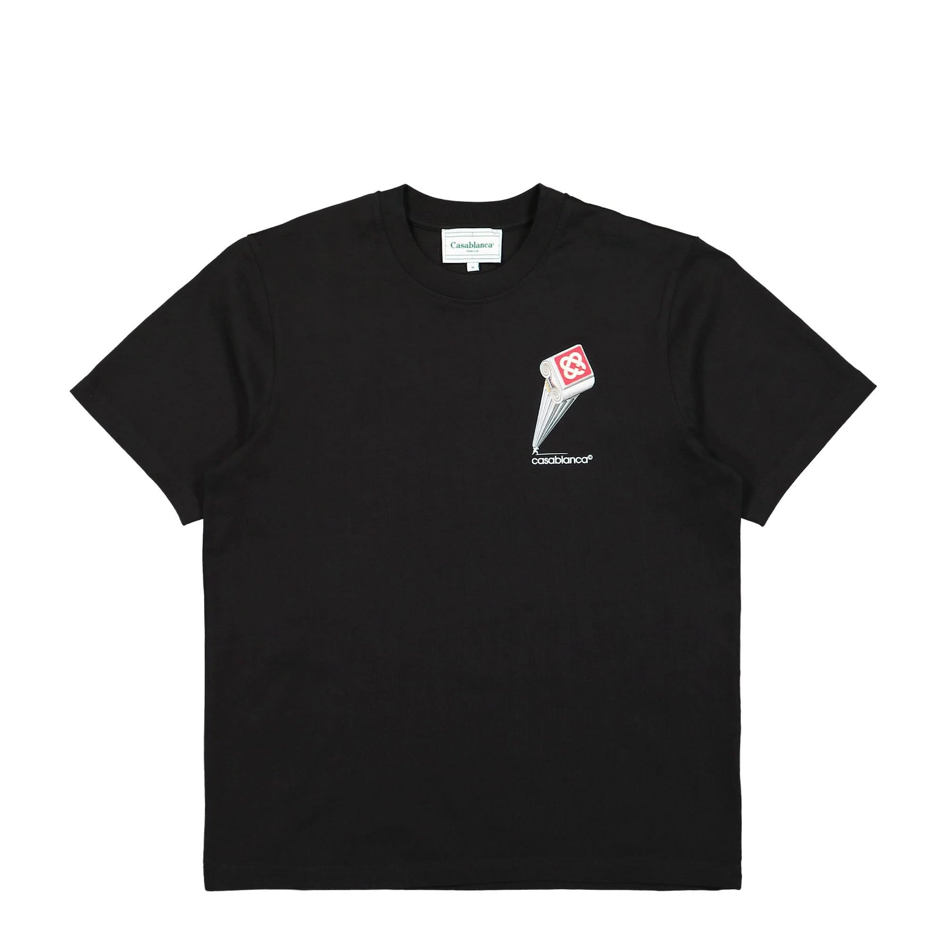 Casablanca Leaning Column Printed T-Shirt Black Detail view 1 | Gate