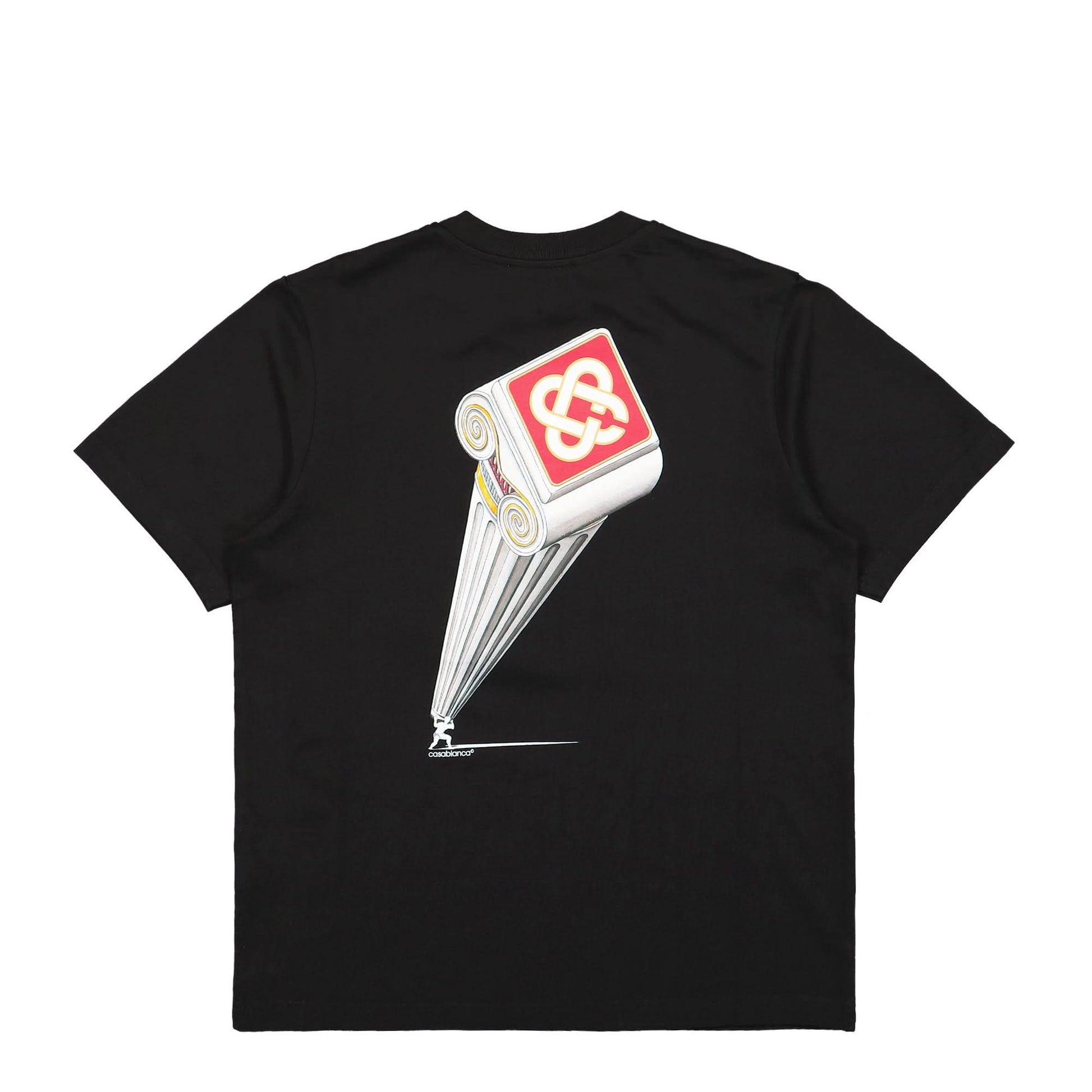 Casablanca Leaning Column Printed T-Shirt Black Detail view 2 | Gate