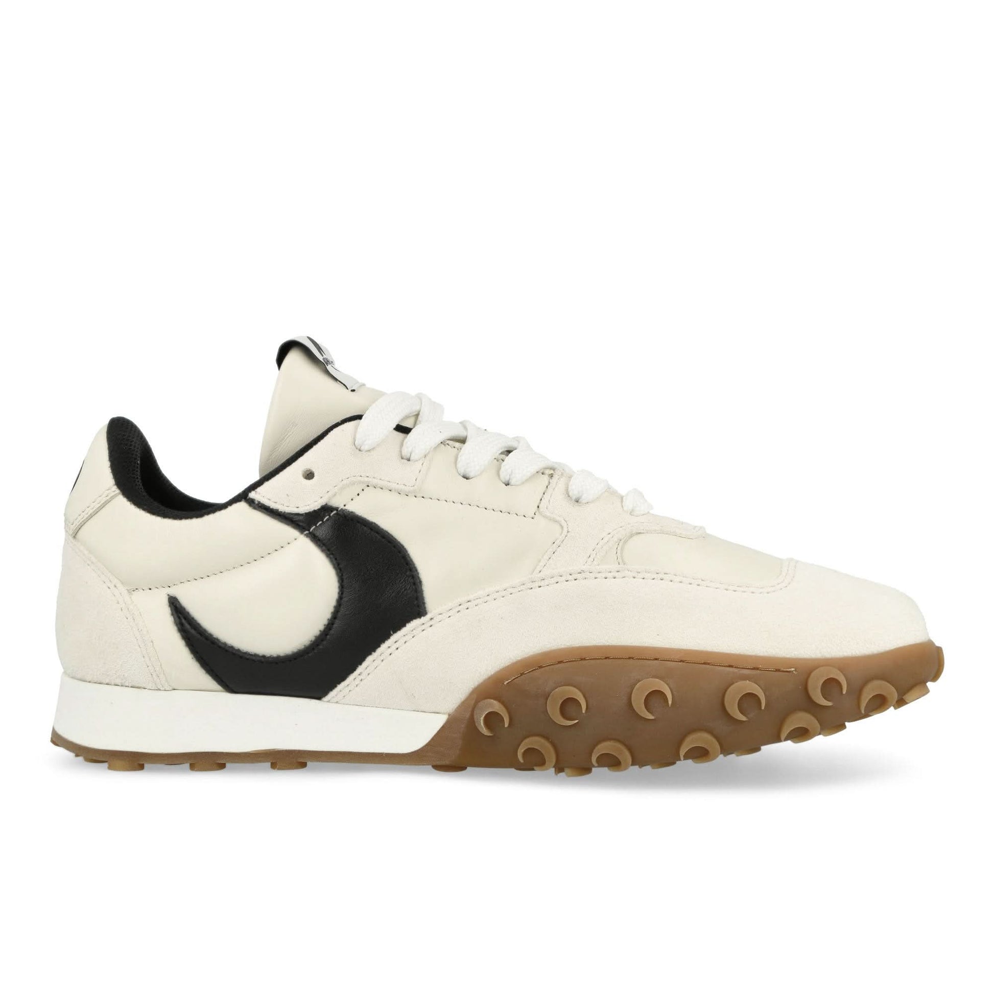 Marine Serre Metal Free Leather MS Rise Beige Sneaker Detail view 2 | Gate