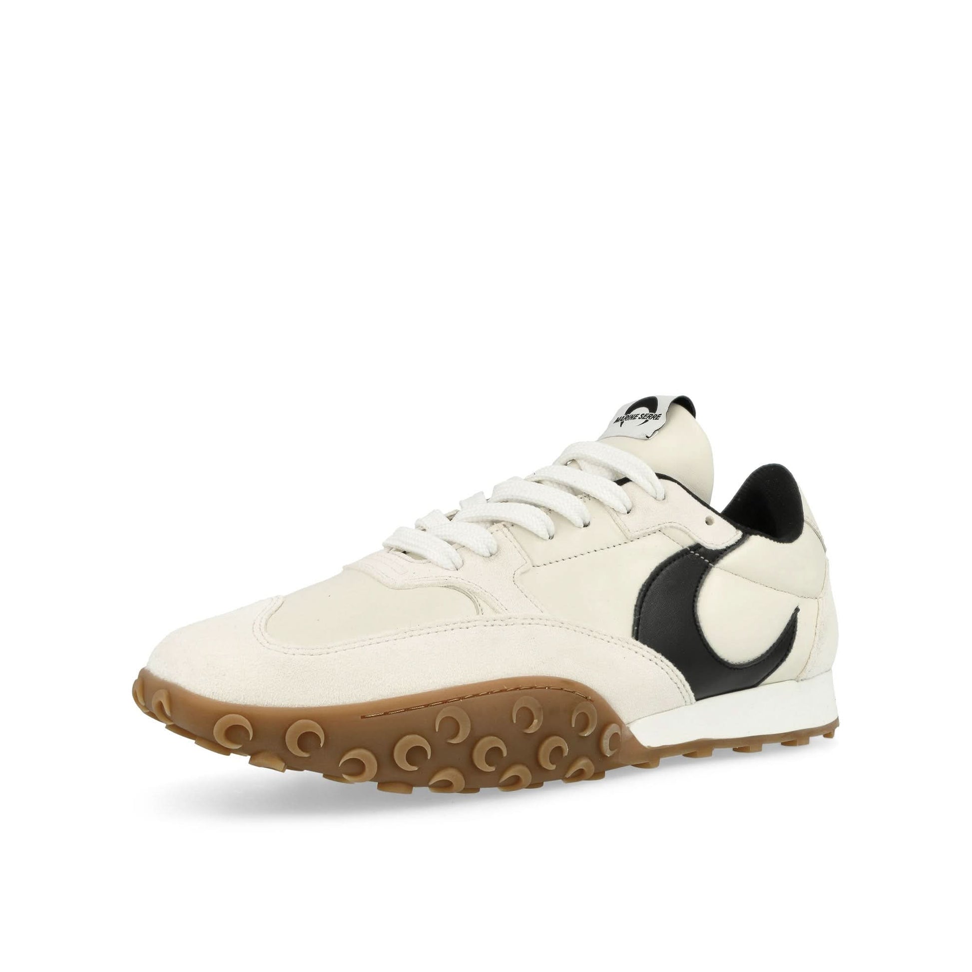 Marine Serre Metal Free Leather MS Rise Beige Sneaker Detail view 4 | Gate