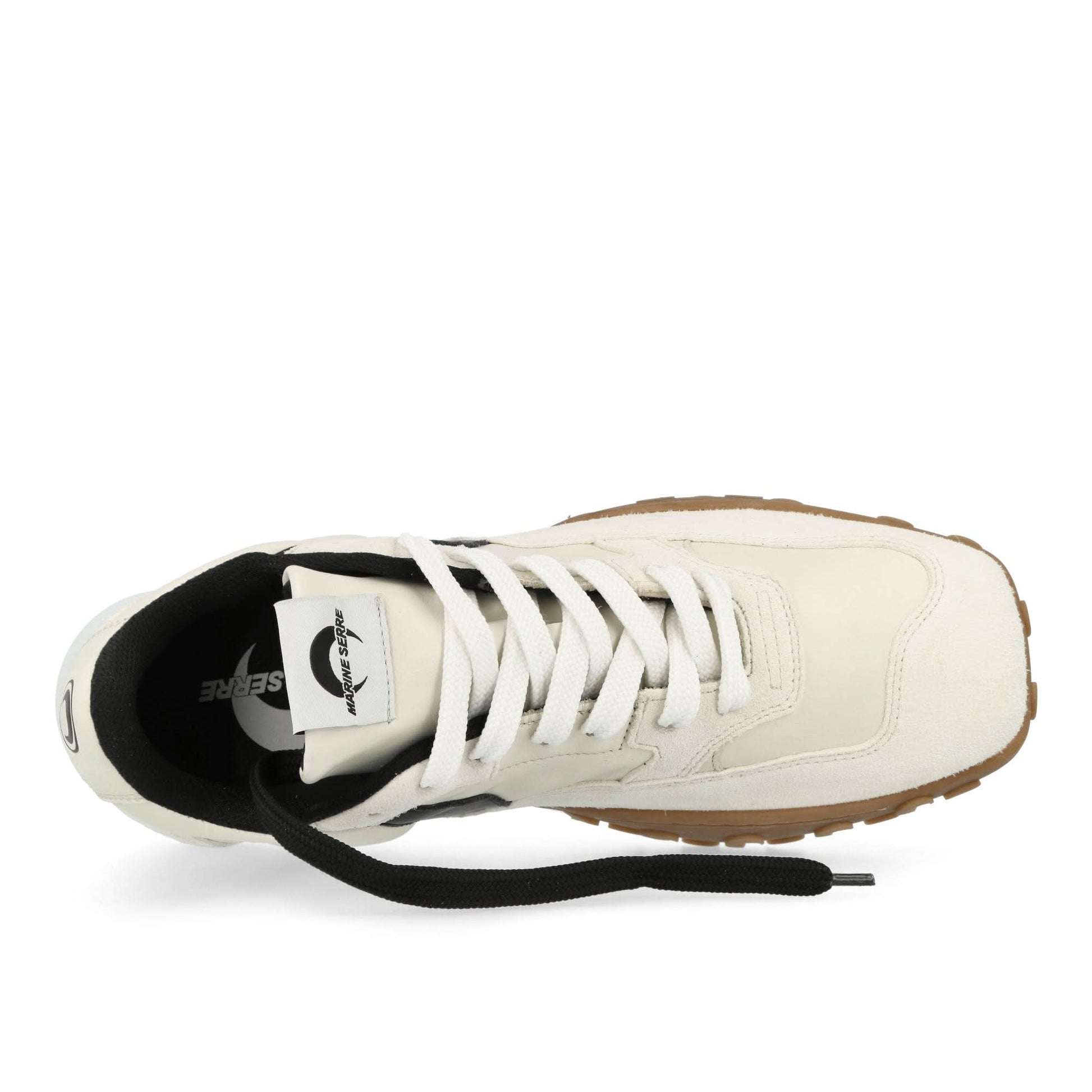 Marine Serre Metal Free Leather MS Rise Beige Sneaker Detail view 5 | Gate