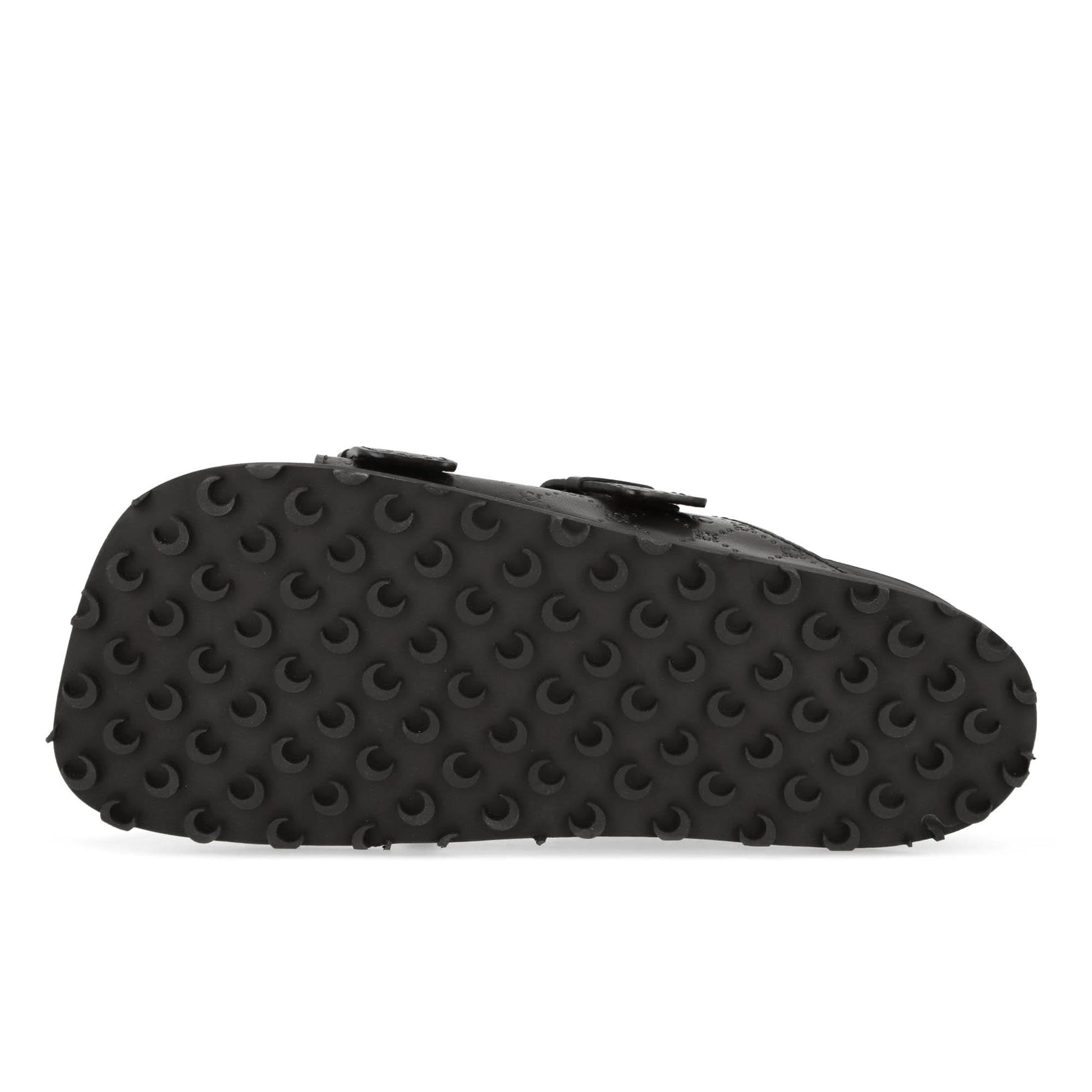Marine Serre Embossed Leather MS Ground Sandal Black Sandals Detail view 6 | Gate