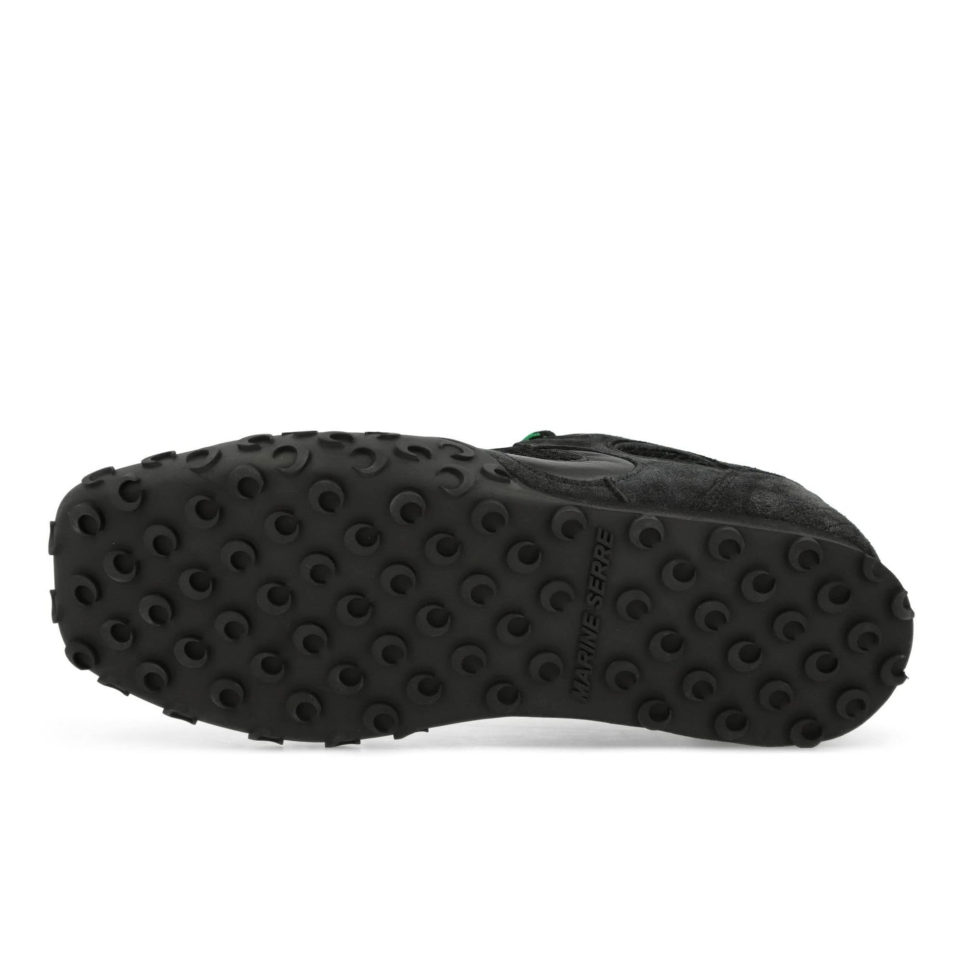 Marine Serre Suede Leather MS Rise Tyko Black Sneaker Detail view 6 | Gate