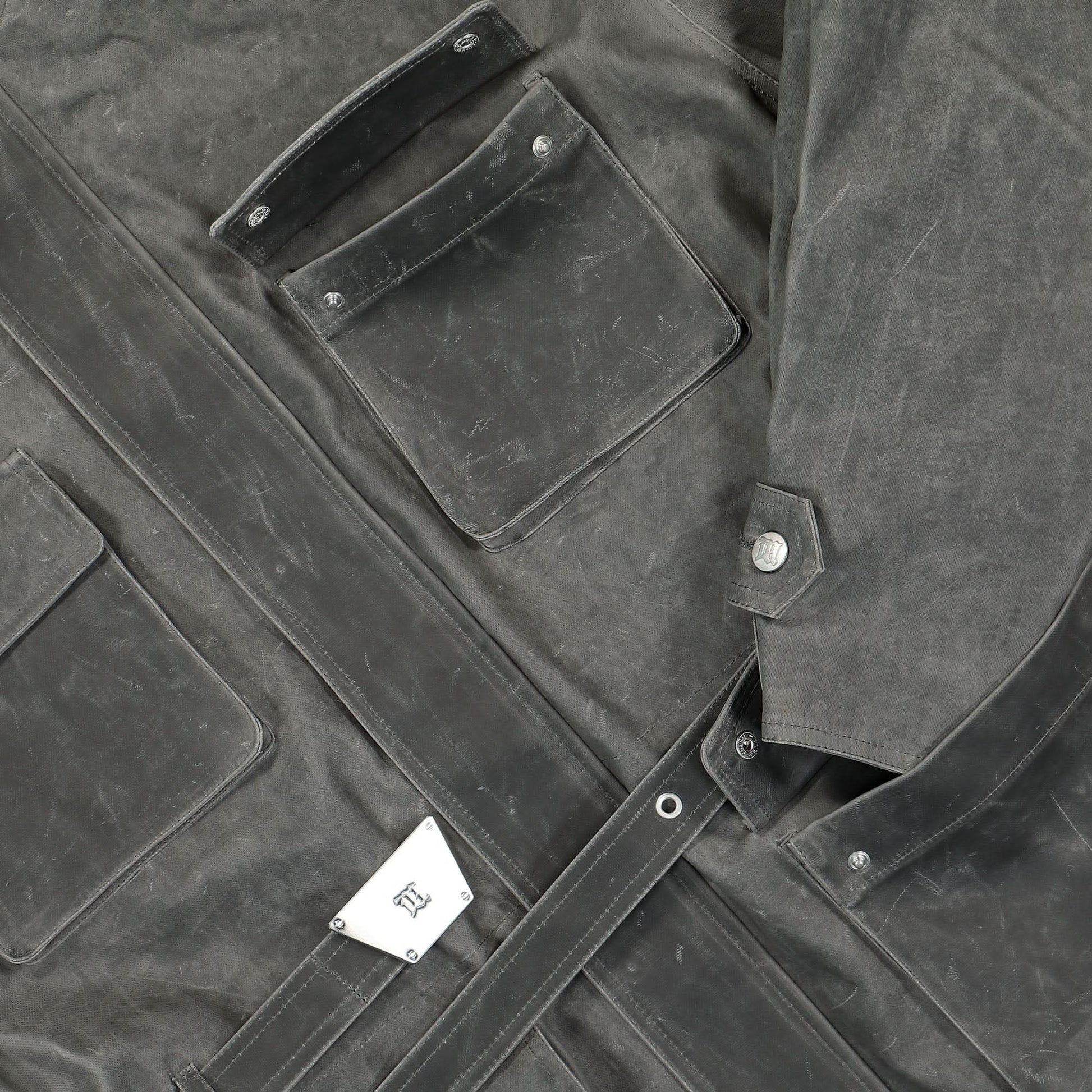 MISBHV Blade Runner Shark Skin Parka Grey Detail view 4 | Gate