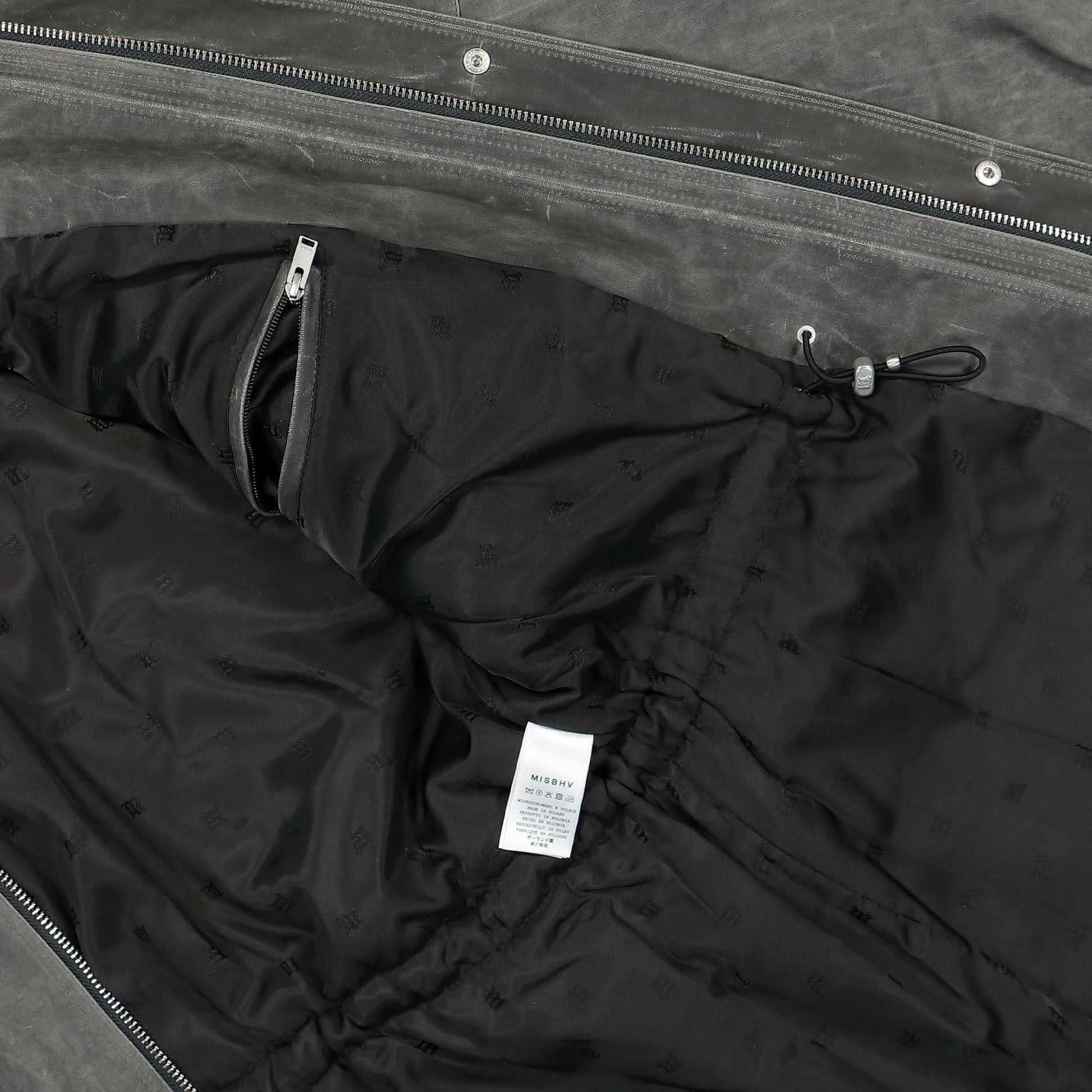 MISBHV Blade Runner Shark Skin Parka Grey Detail view 5 | Gate