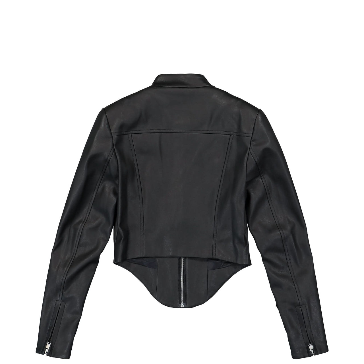 MISBHV Matte Faux Leather Jacket Black Detail view 1 | Gate