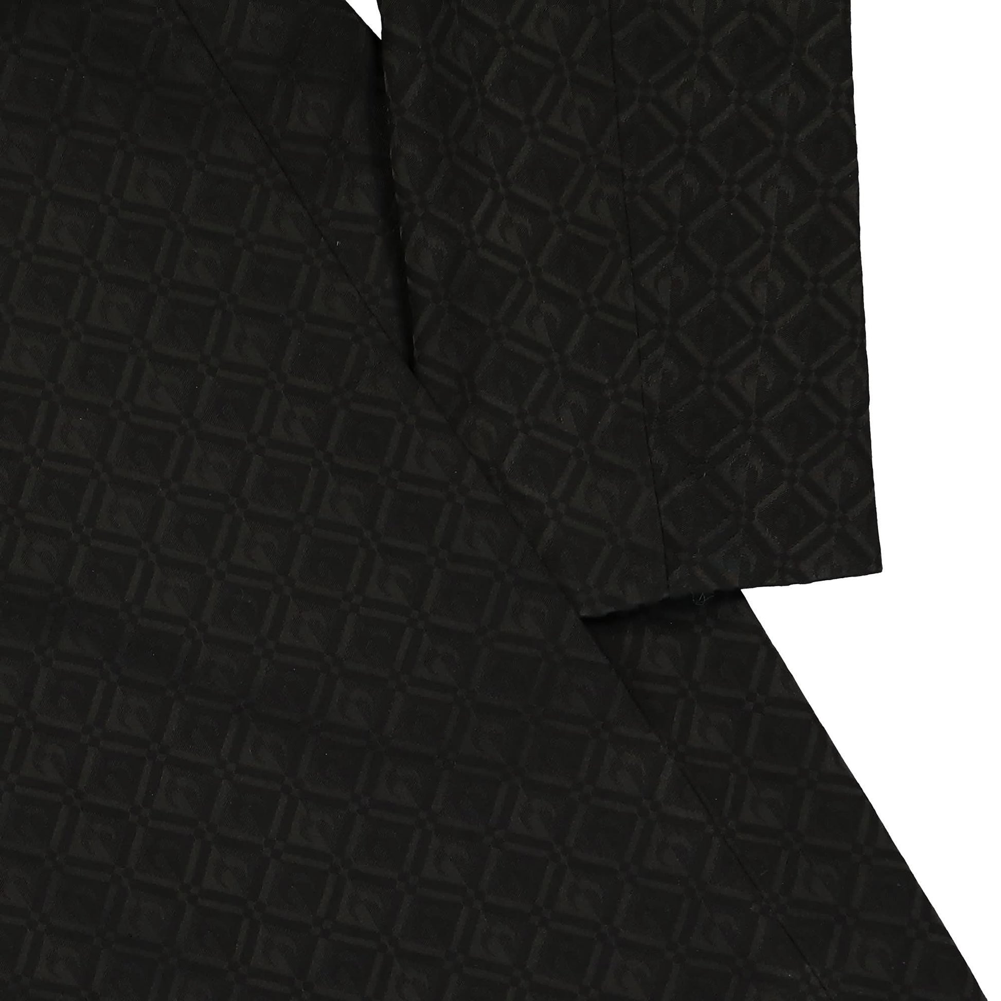 Marine Serre Moon Diamant Jacquard Tailored Jacket Black Detail view 4 | Gate
