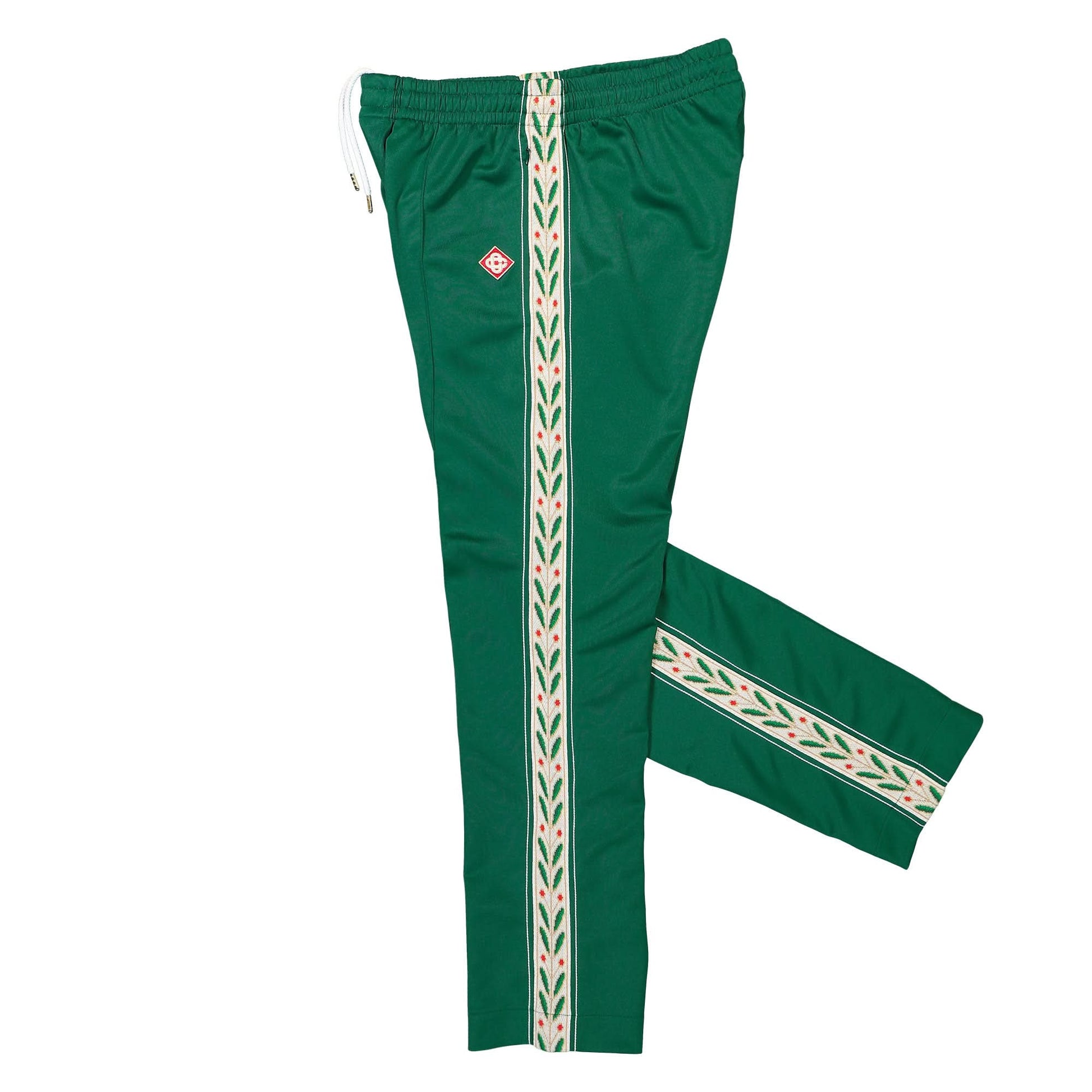 Casablanca Laurel Track Pant Green Detail view 3 | Gate