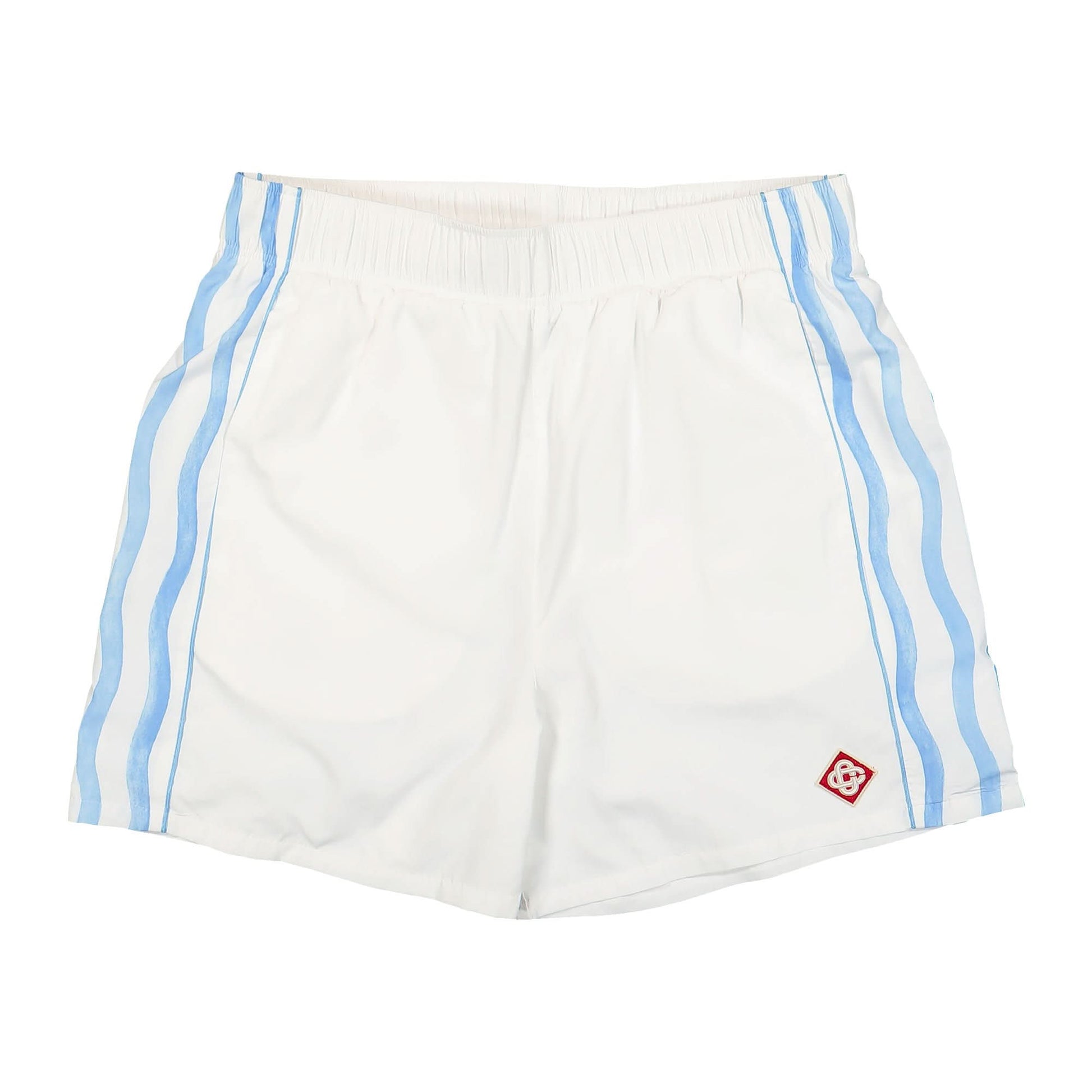 Casablanca Shellsuit Nylon Shorts White Detail view 1 | Gate