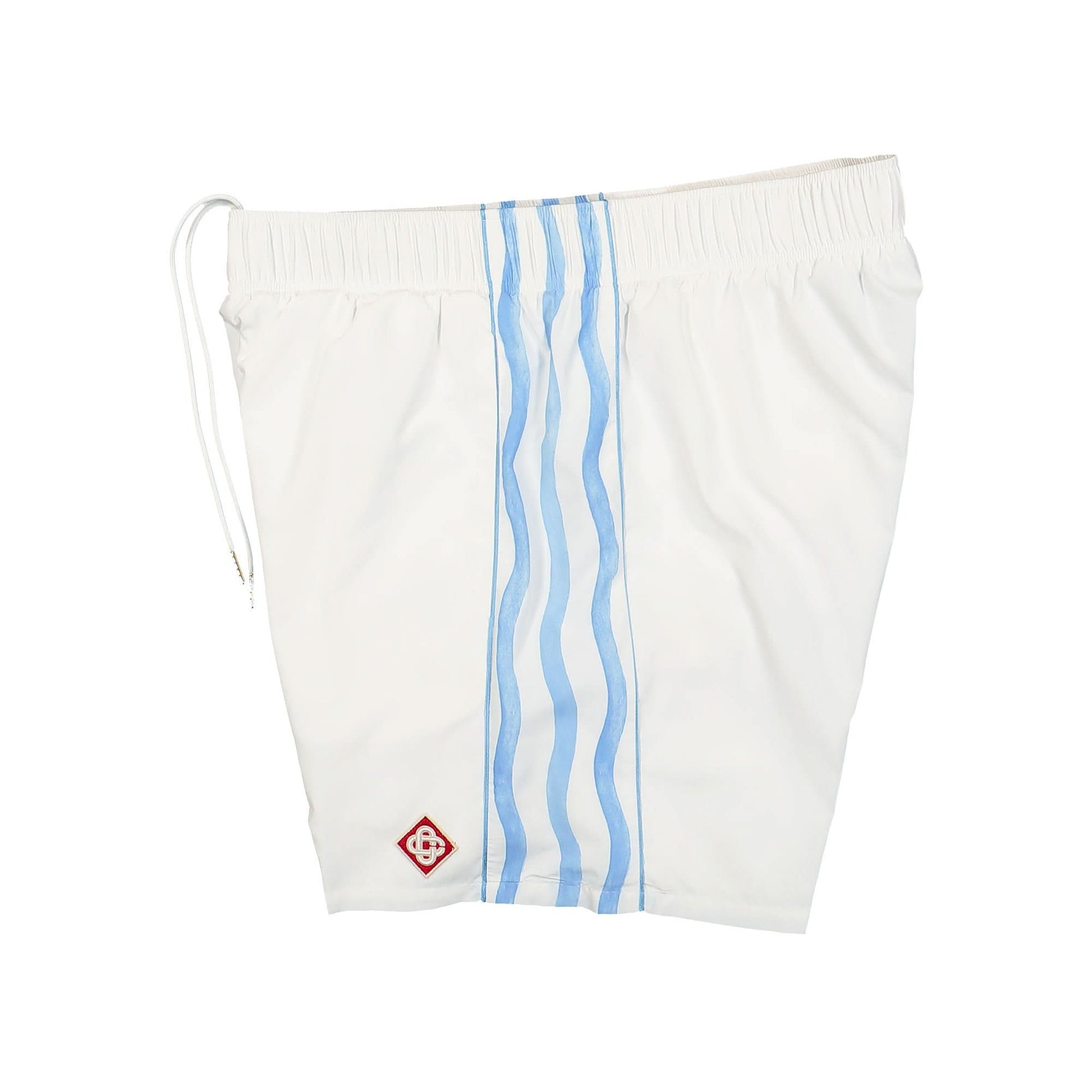 Casablanca Shellsuit Nylon Shorts White Detail view 3 | Gate