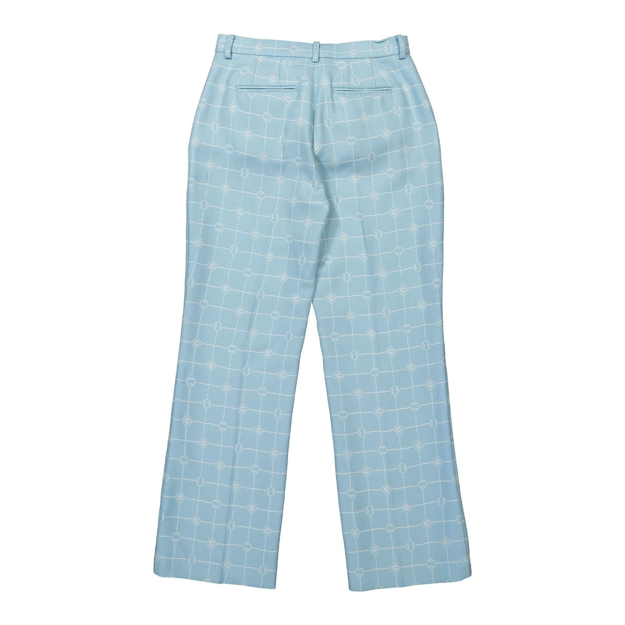 Casablanca Straight Leg Trouser Blue Detail view 1 | Gate