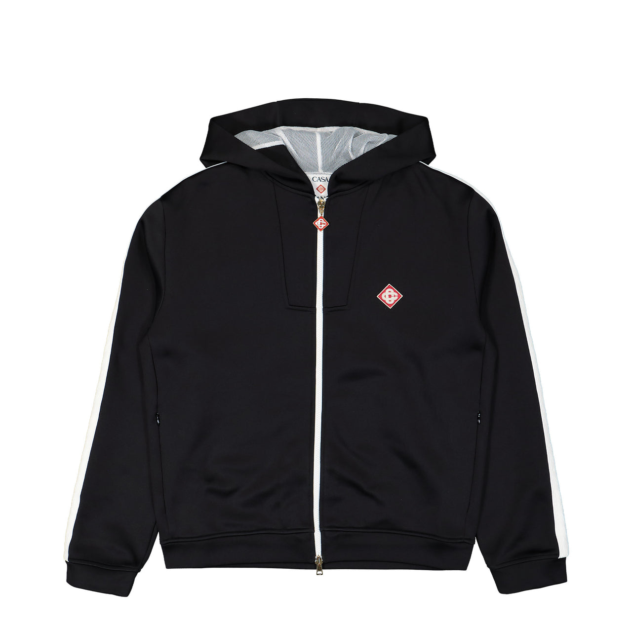 Casablanca Scuba Hooded Sweatshirt Black Detail view 1 | Gate