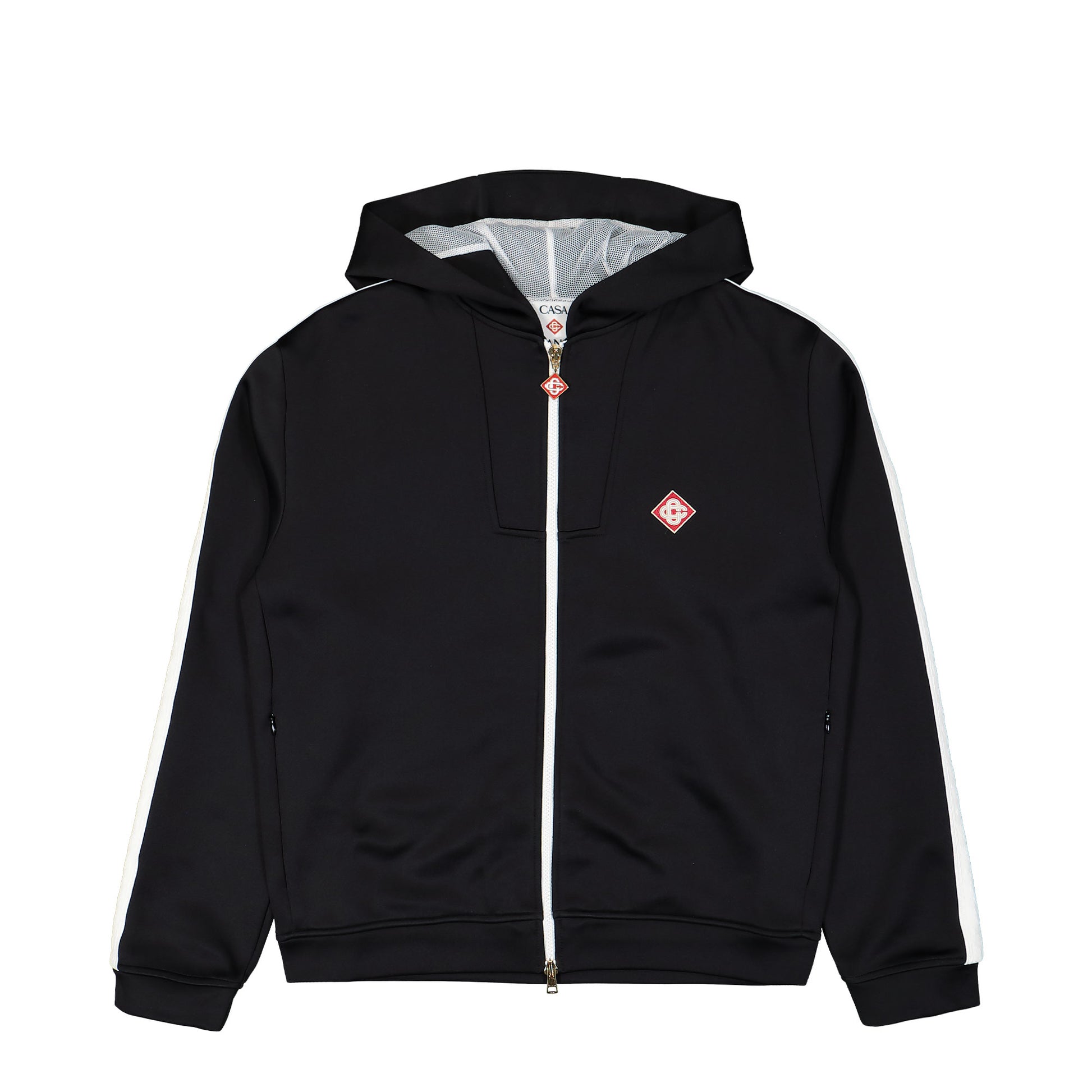 Casablanca Scuba Hooded Sweatshirt Black Detail view 1 | Gate