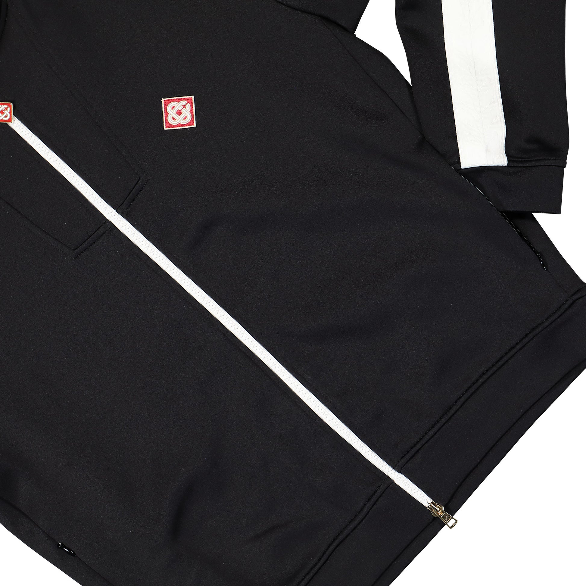 Casablanca Scuba Hooded Sweatshirt Black Detail view 4 | Gate