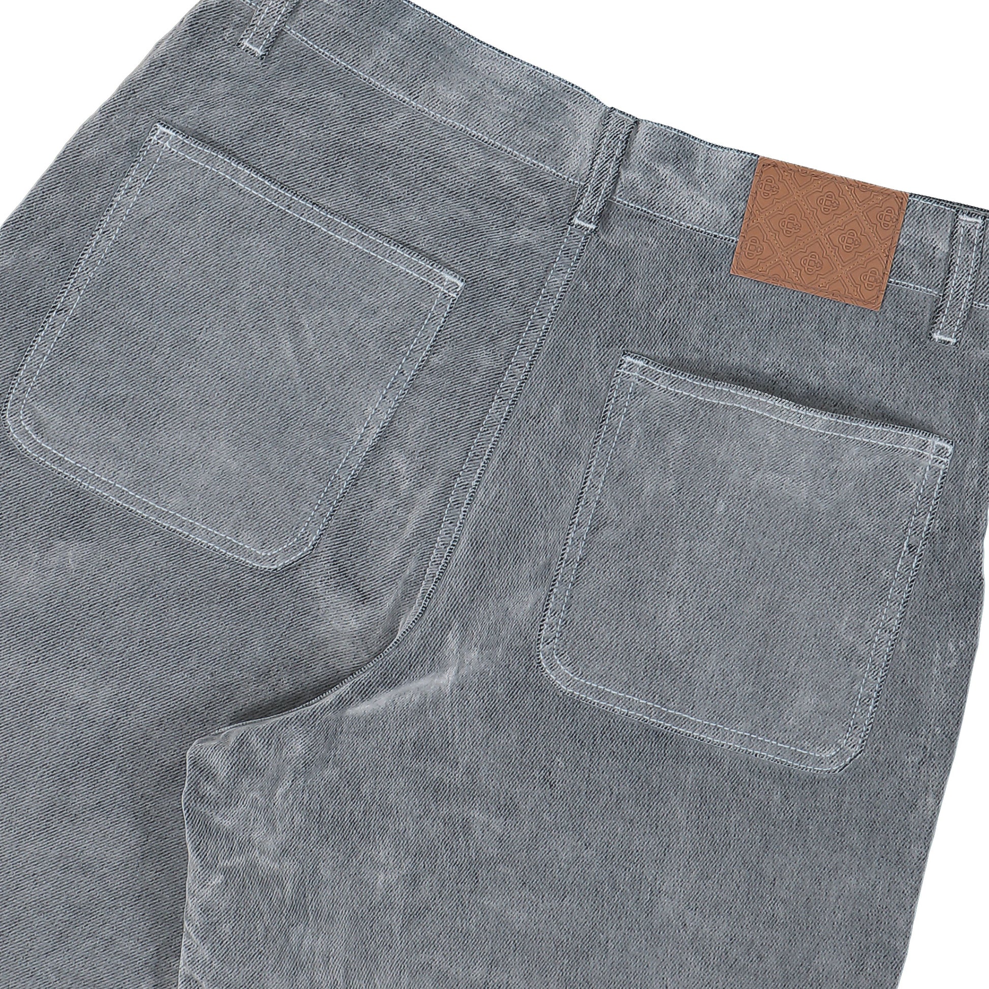 Casablanca Peach Texture Jeans Grey Detail view 5 | Gate