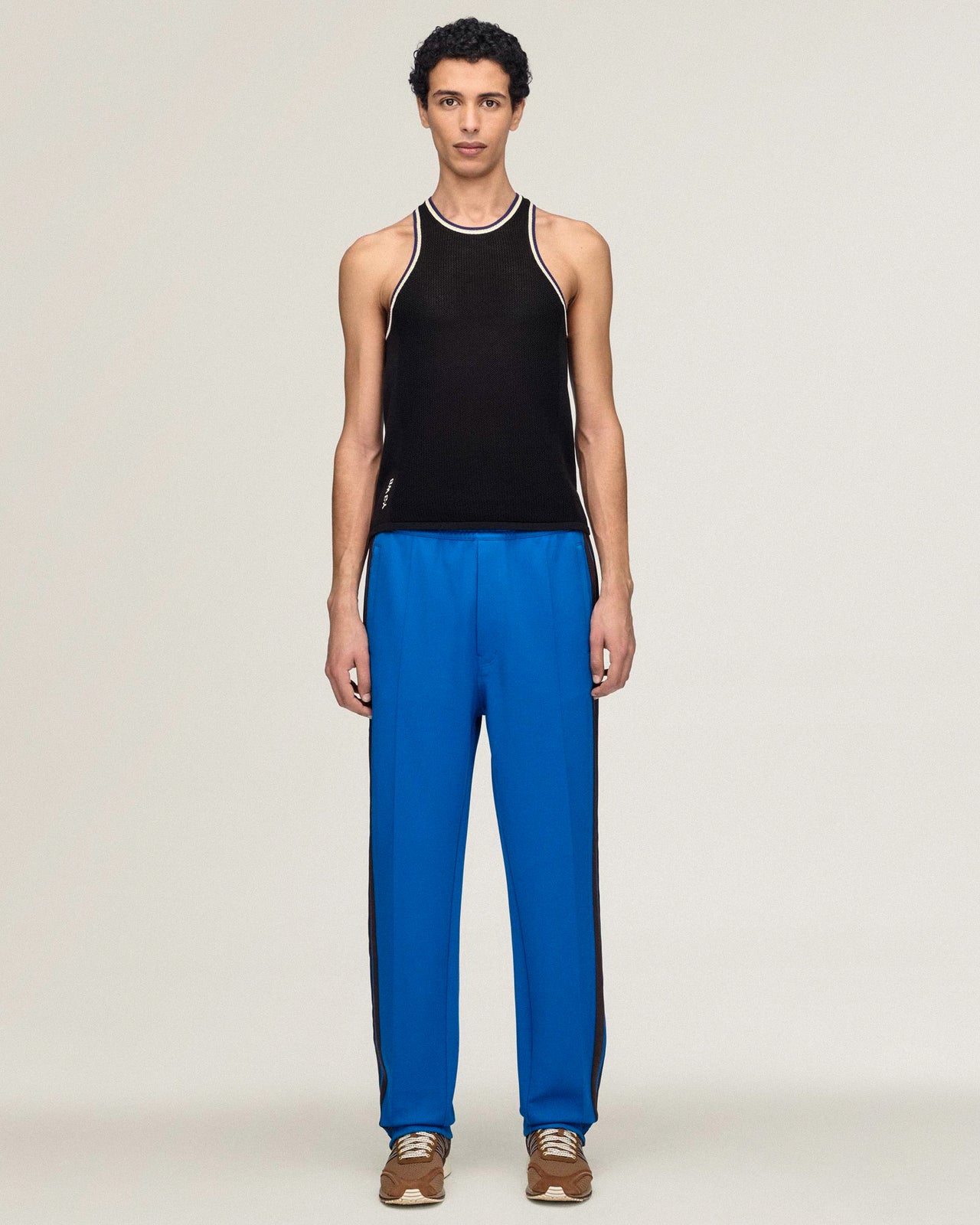Wales Bonner x Y-3 End Pant Lush Blue Pants KS3972 Detail View 1 | GATE