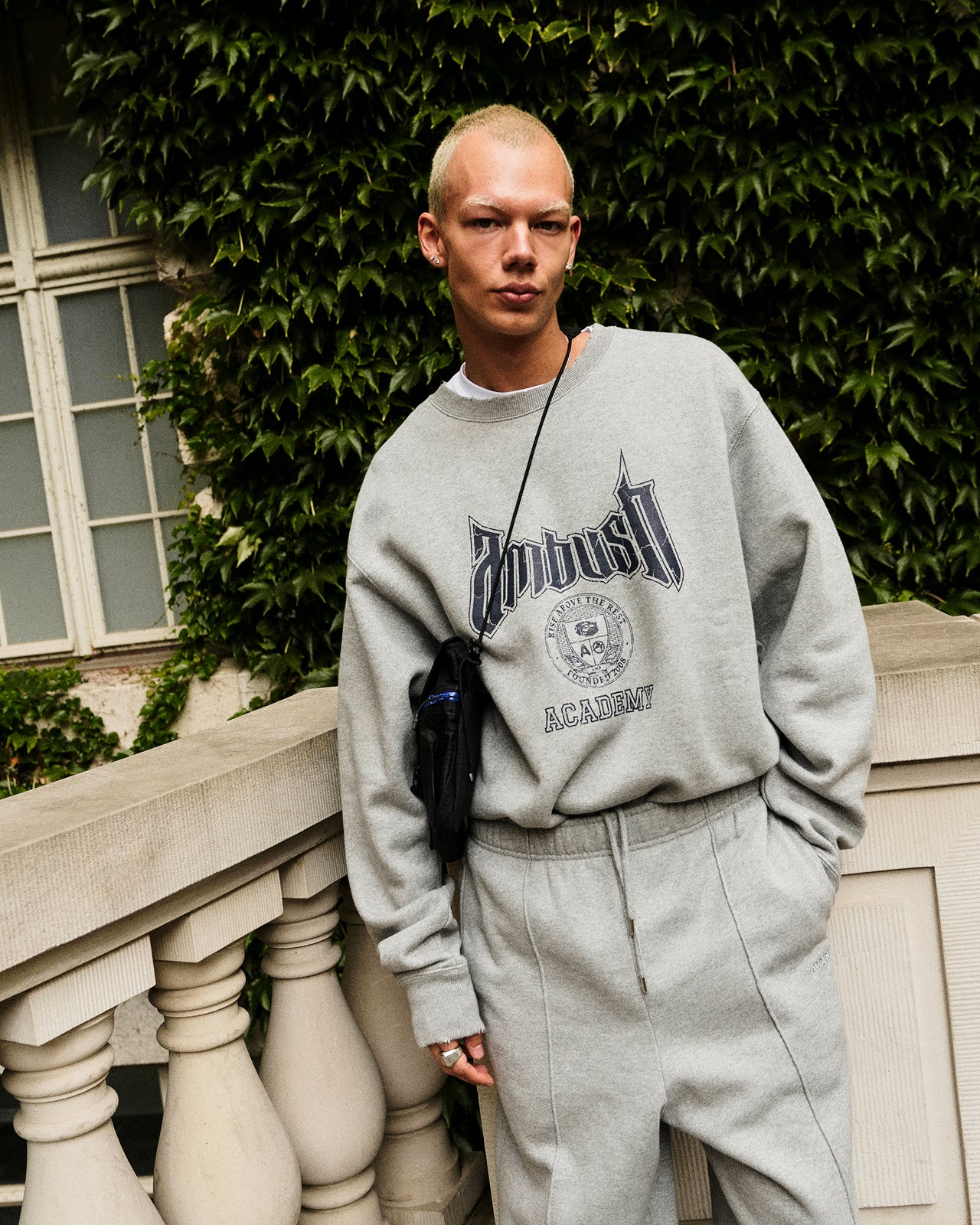 Ambush Academy Crewneck Grey Detail view 1 | Gate